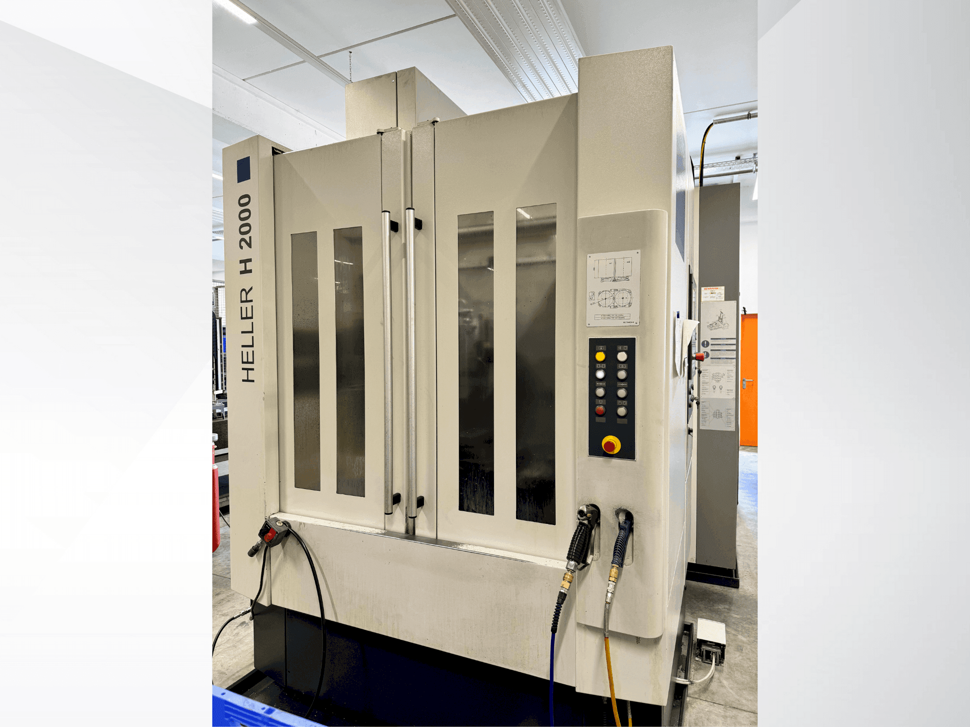 Frontansicht der HELLER H2000 Maschine