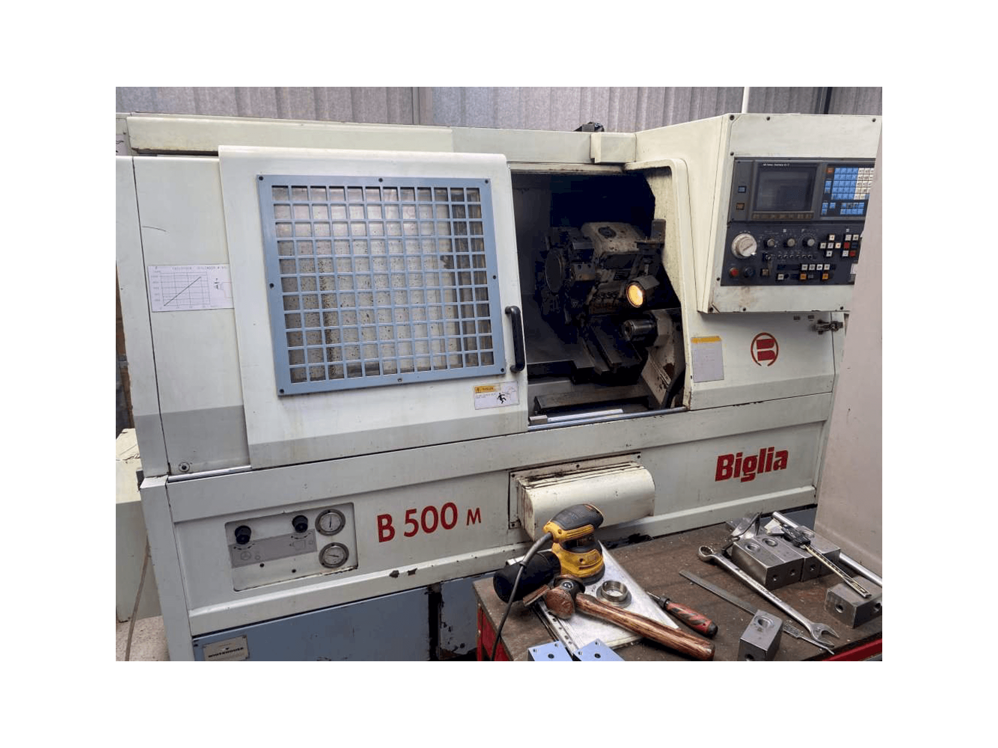 Frontansicht der Biglia B 500 M Maschine