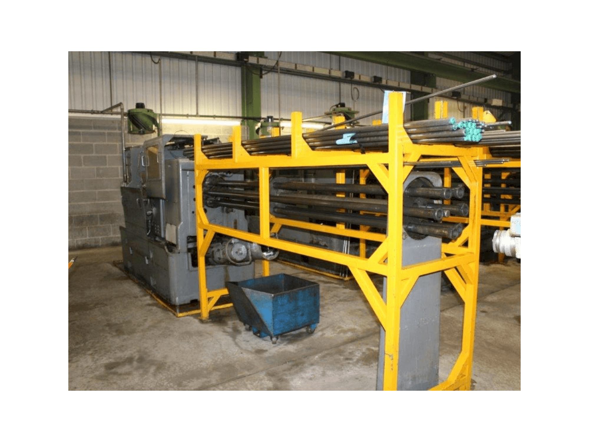 Frontansicht der Wickman 1"-6 Maschine