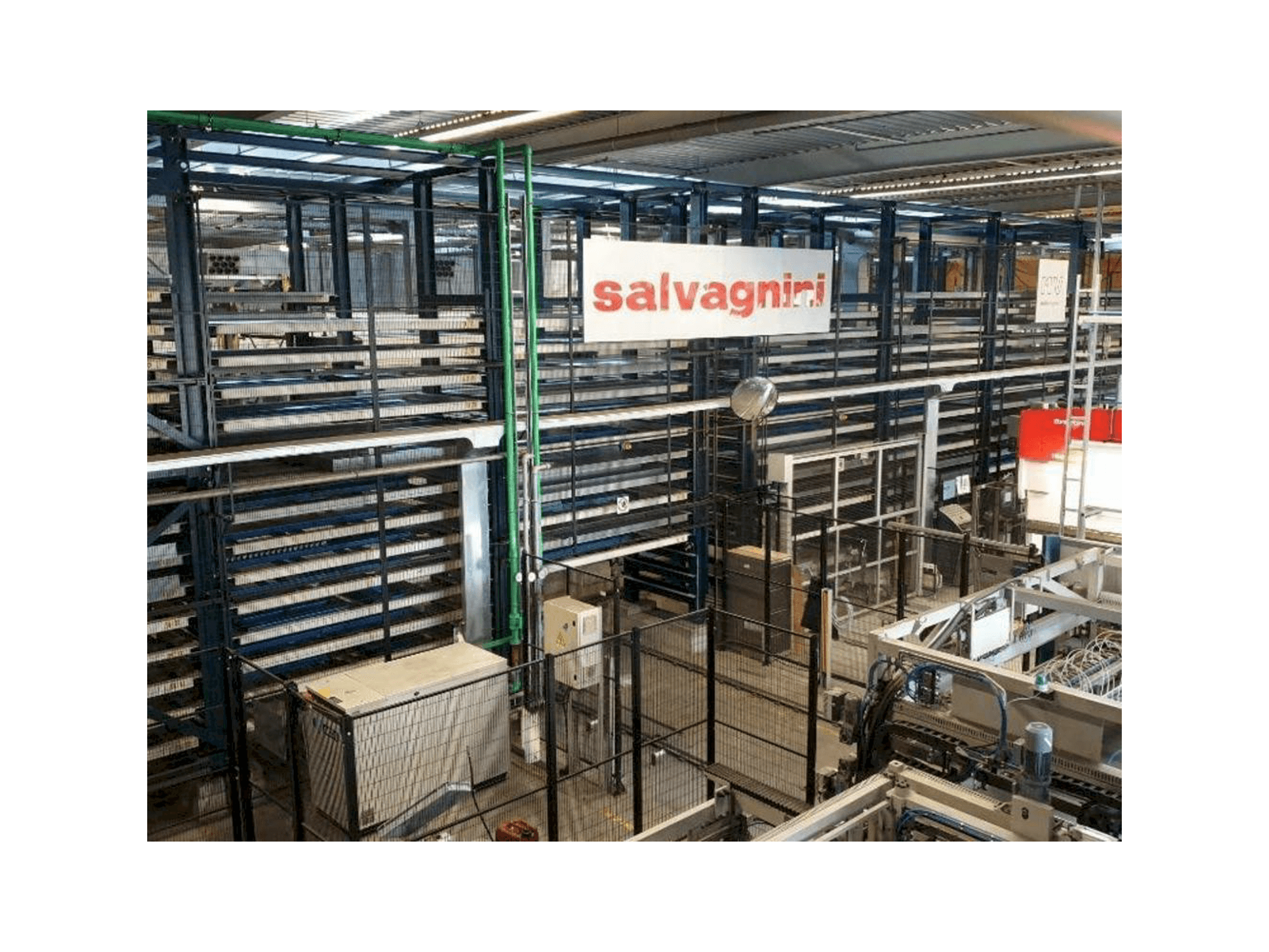 Frontansicht der Salvagnini S4 and P4 and MV installation Maschine