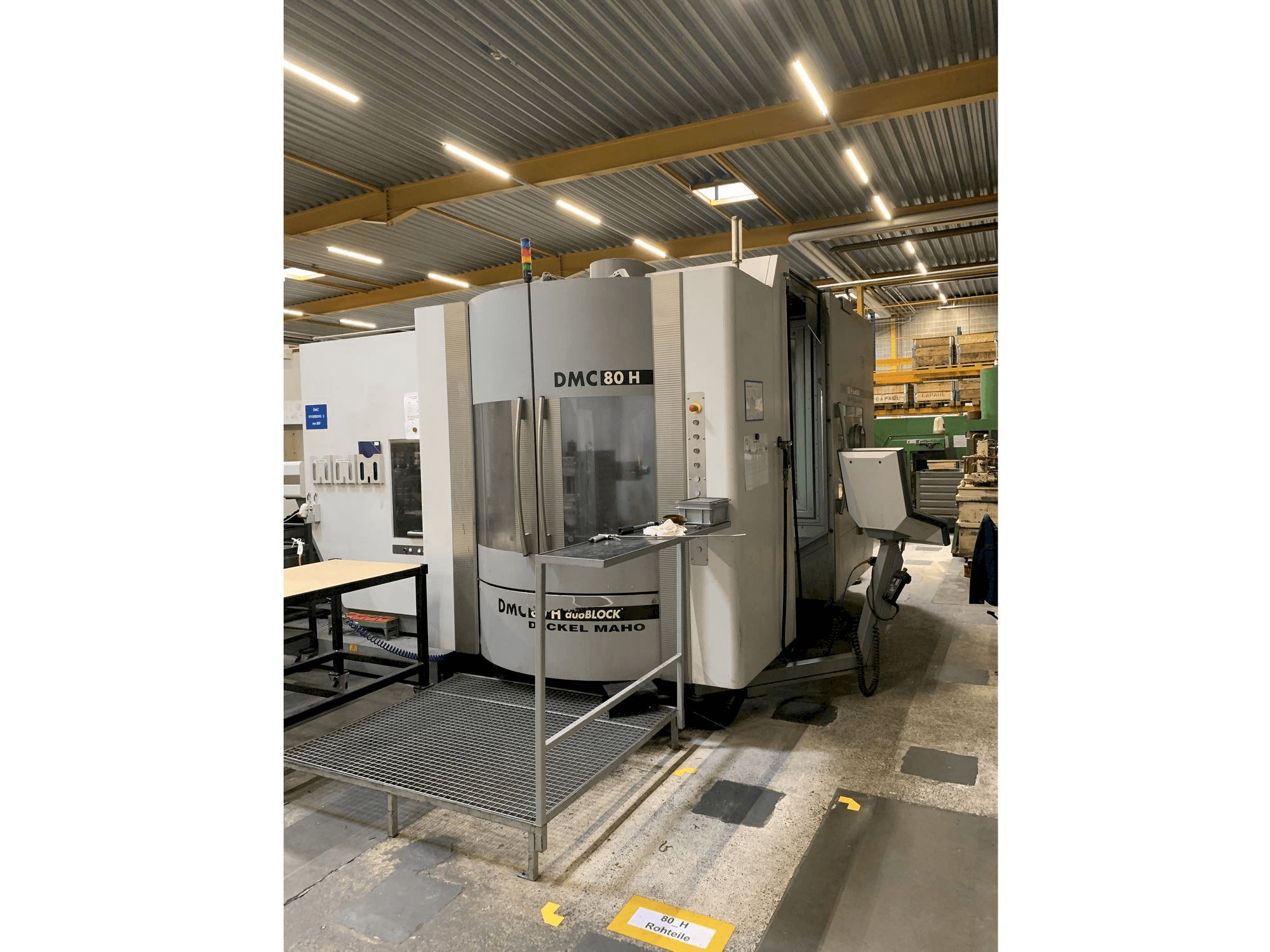 Frontansicht der DECKEL MAHO DMC 80 H duoBLOCK Maschine