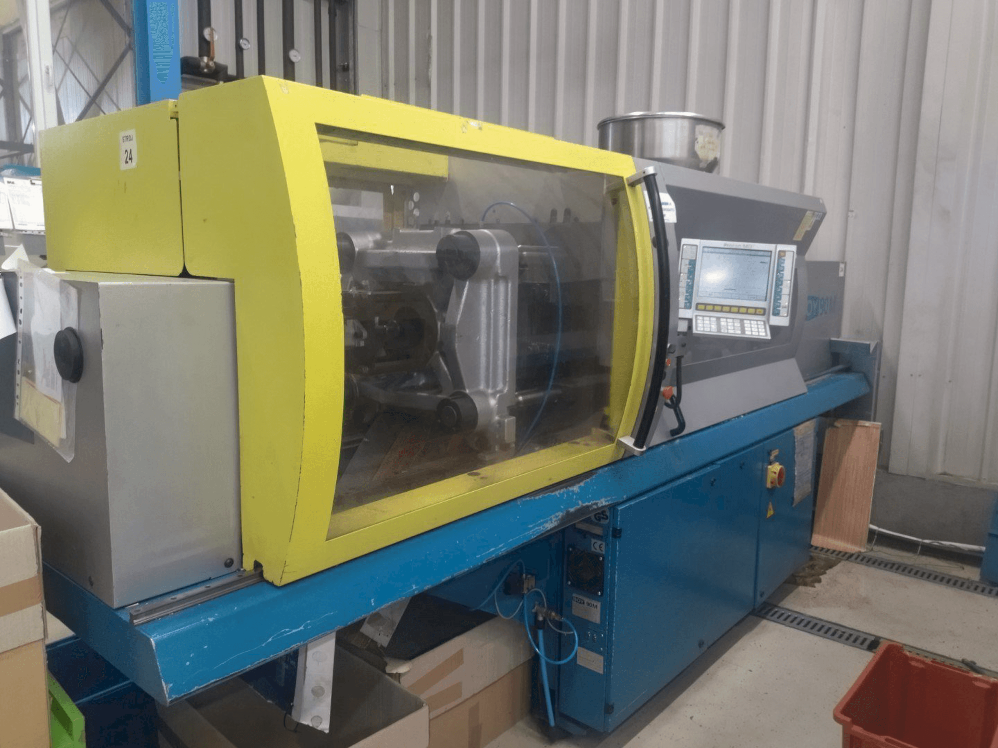 Frontansicht der BOY 90M Maschine