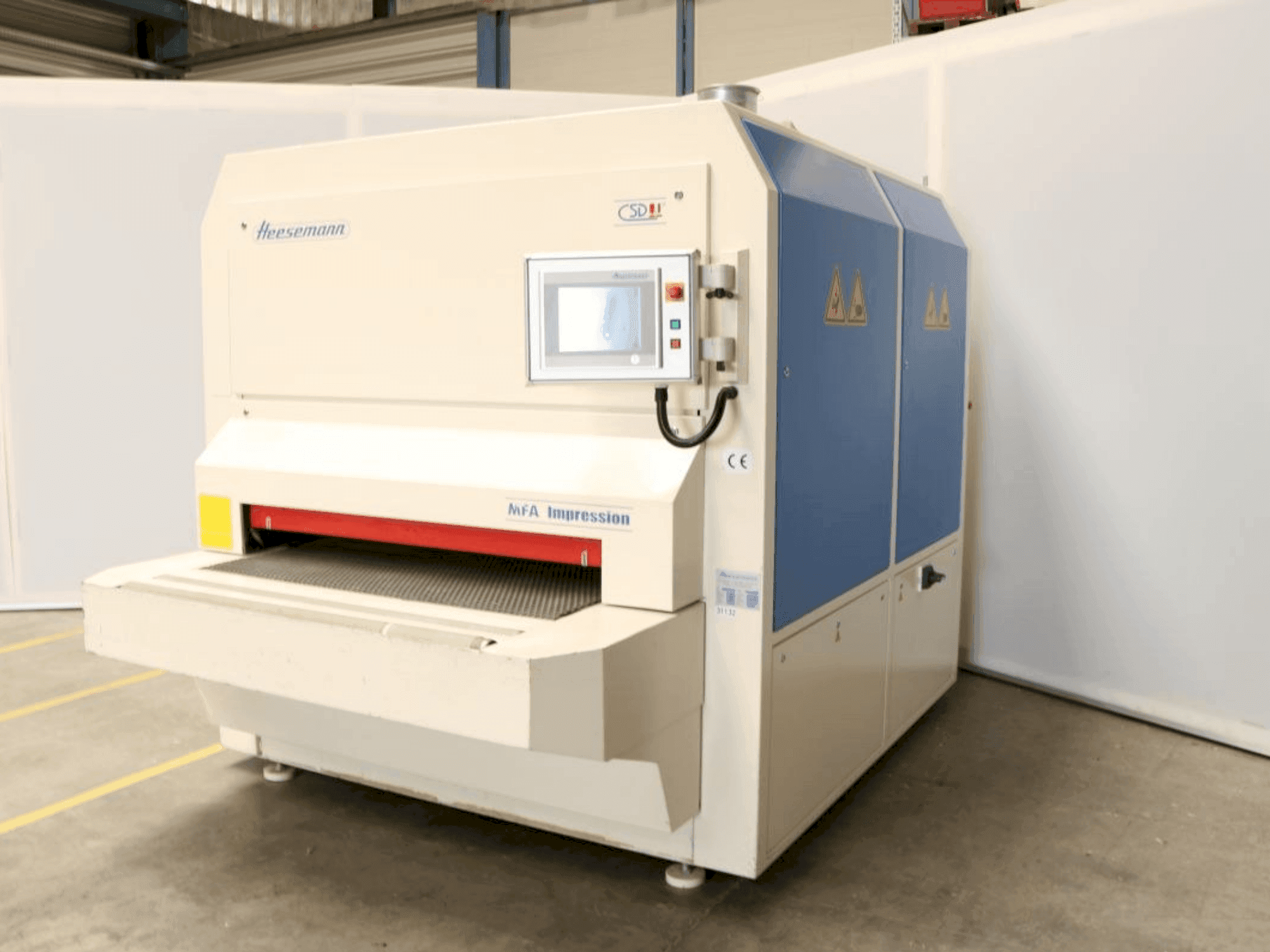 Frontansicht der HEESEMANN MFA Impression (2010) Maschine