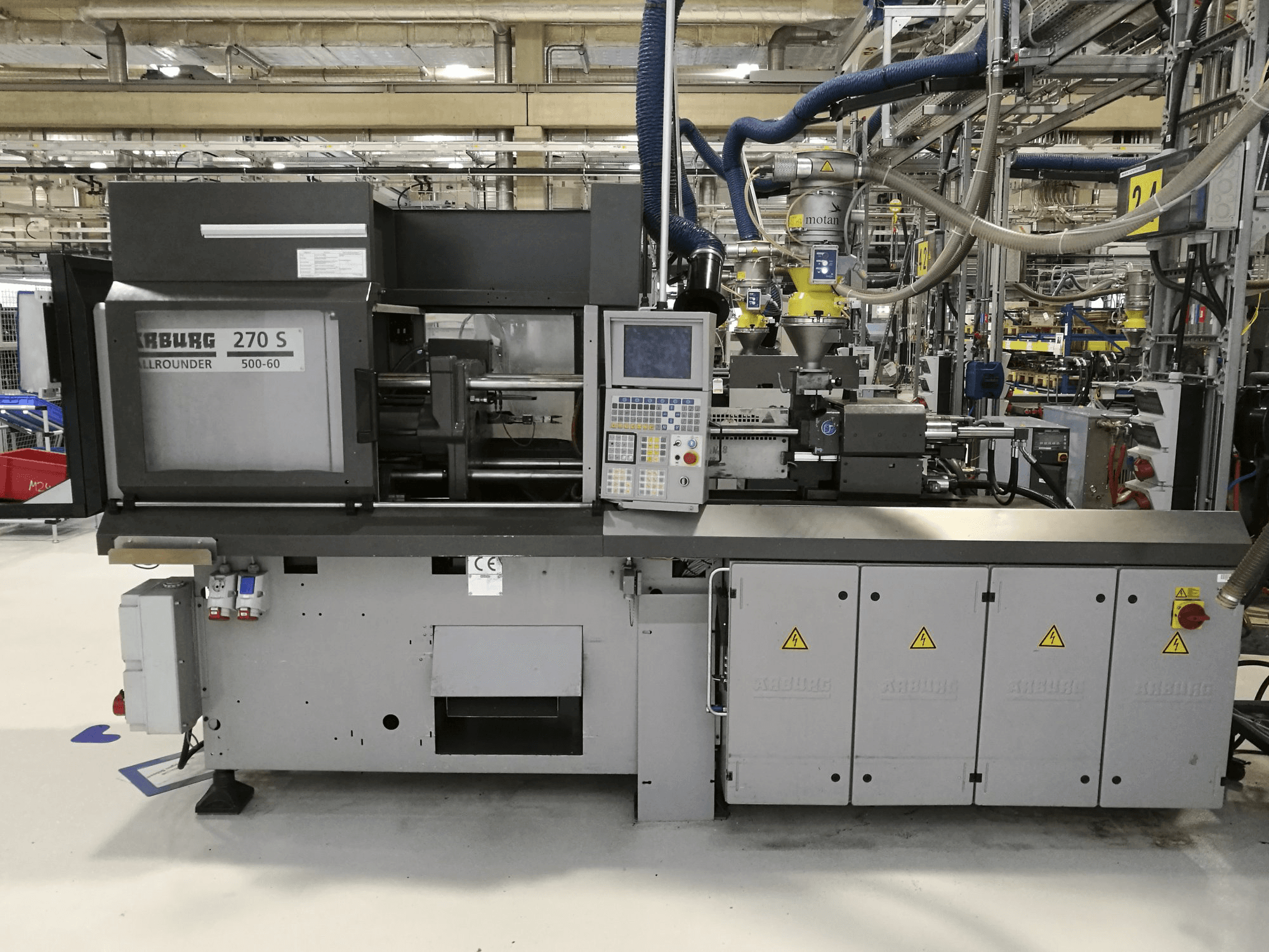 Frontansicht 1 der Arburg 270S 500-60 Maschine