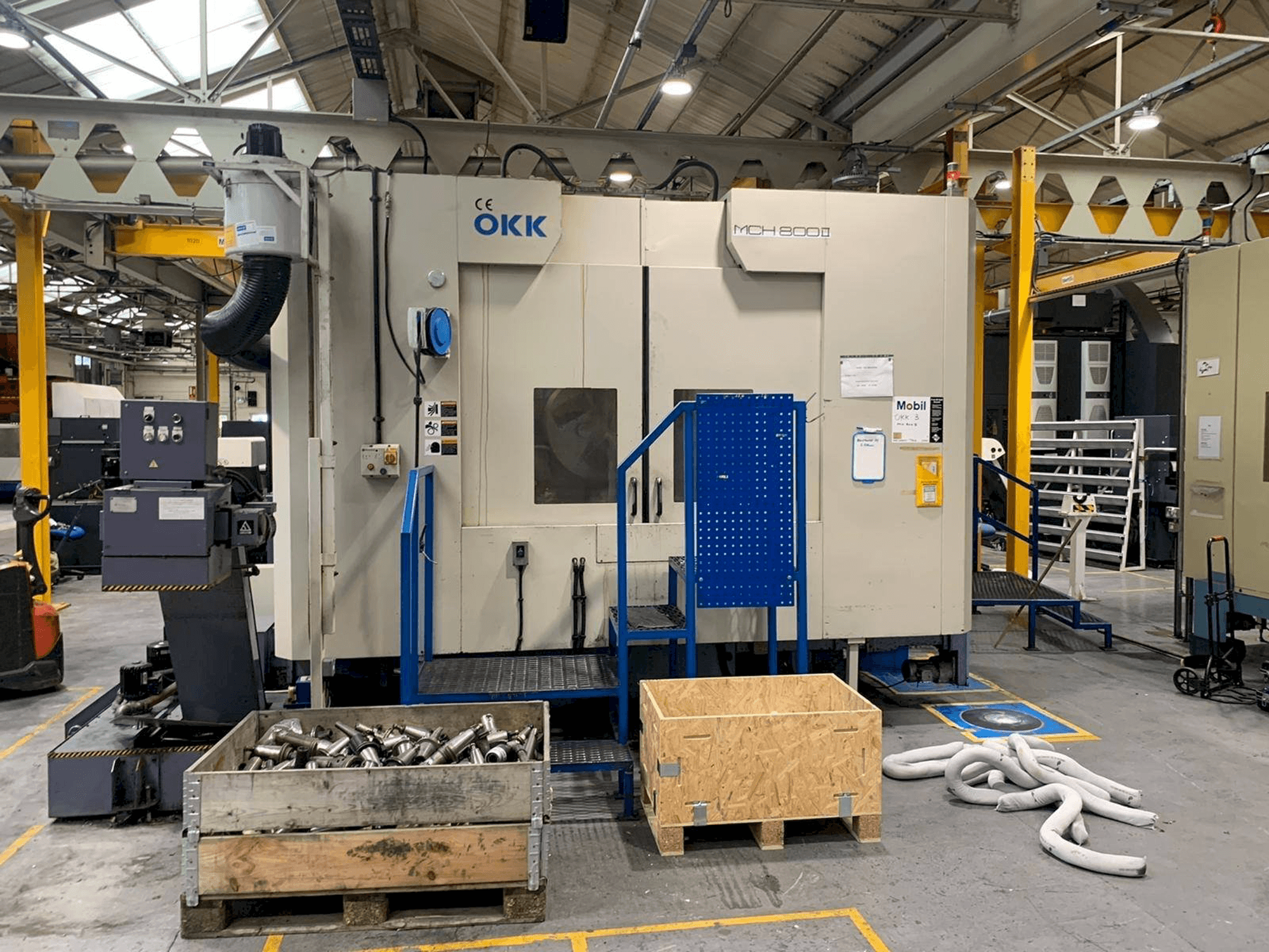 Frontansicht der OKK MCH 800II Maschine