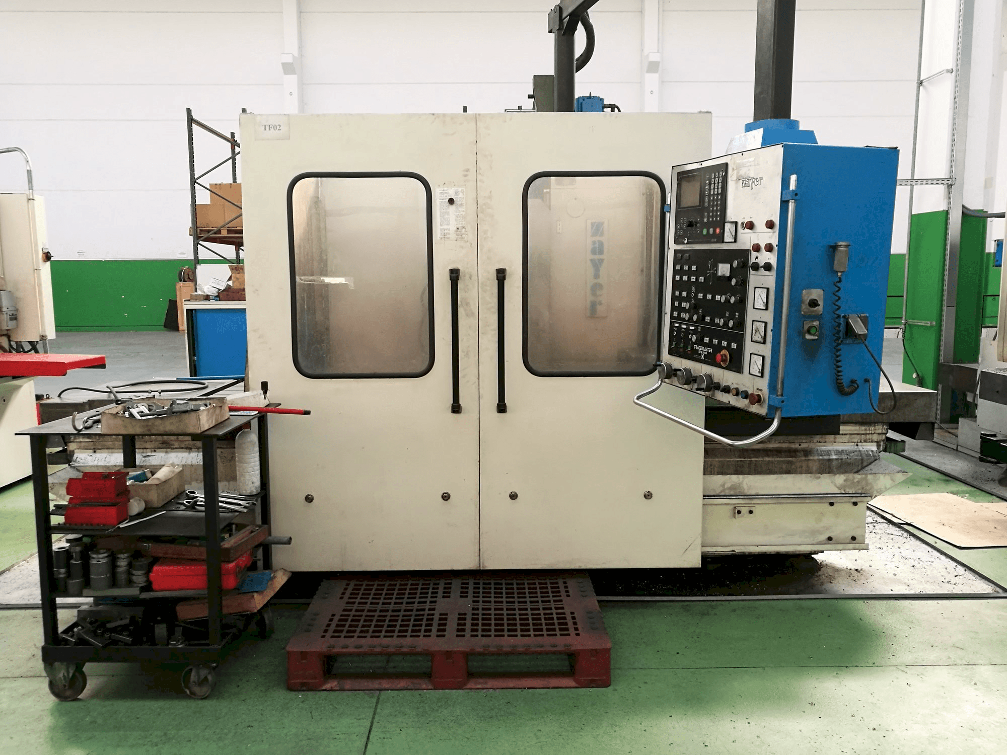 Frontansicht der Zayer 3000 AF3 Maschine