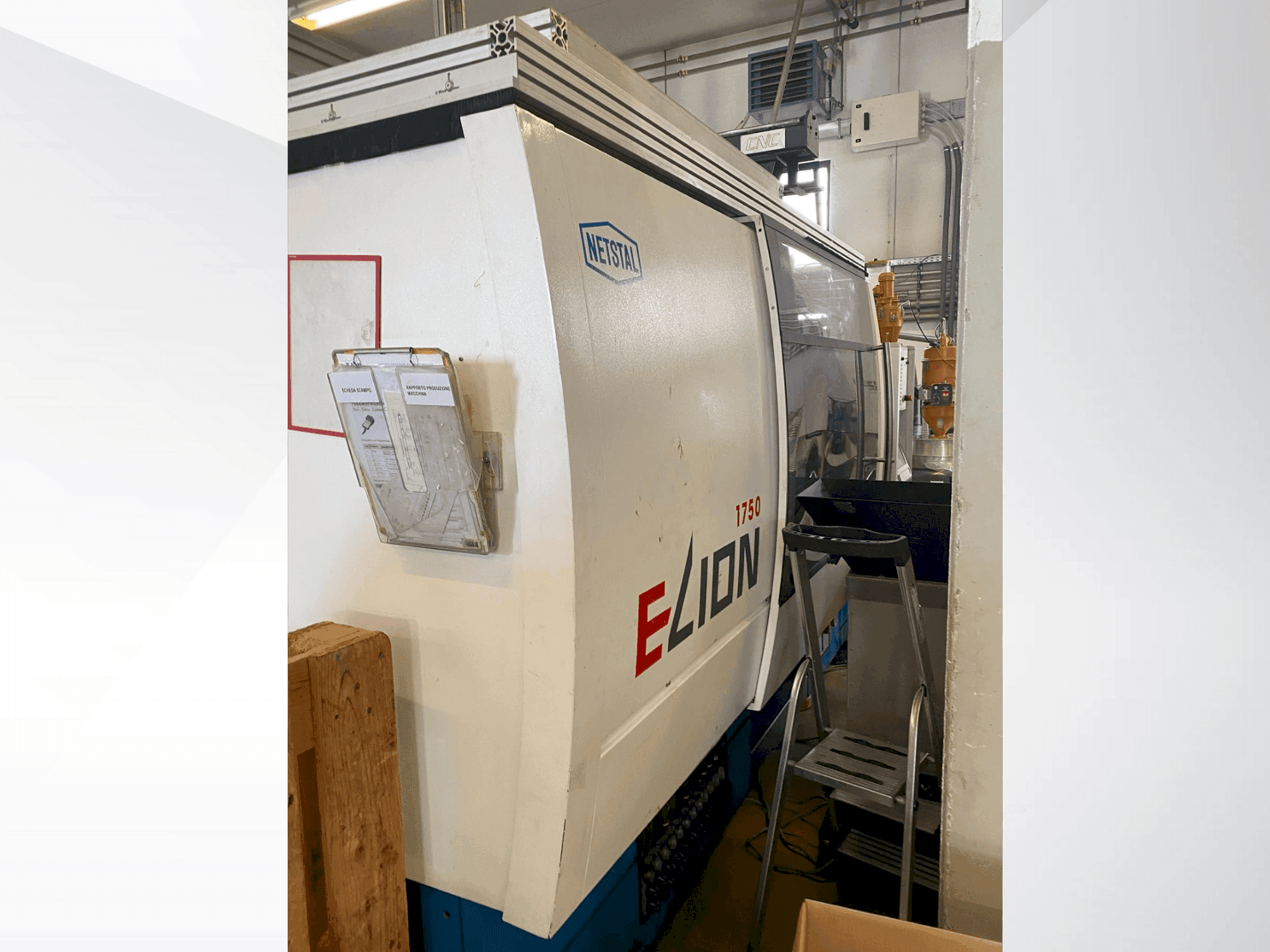 Frontansicht der Netstal ELION 1750-840PS Maschine