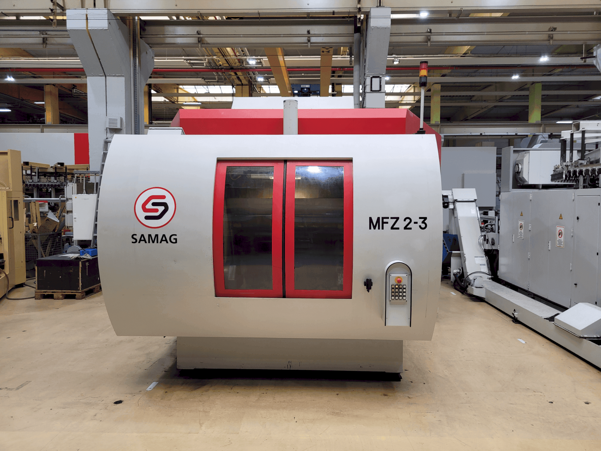 Frontansicht der SAMAG MFZ 2-3 Maschine