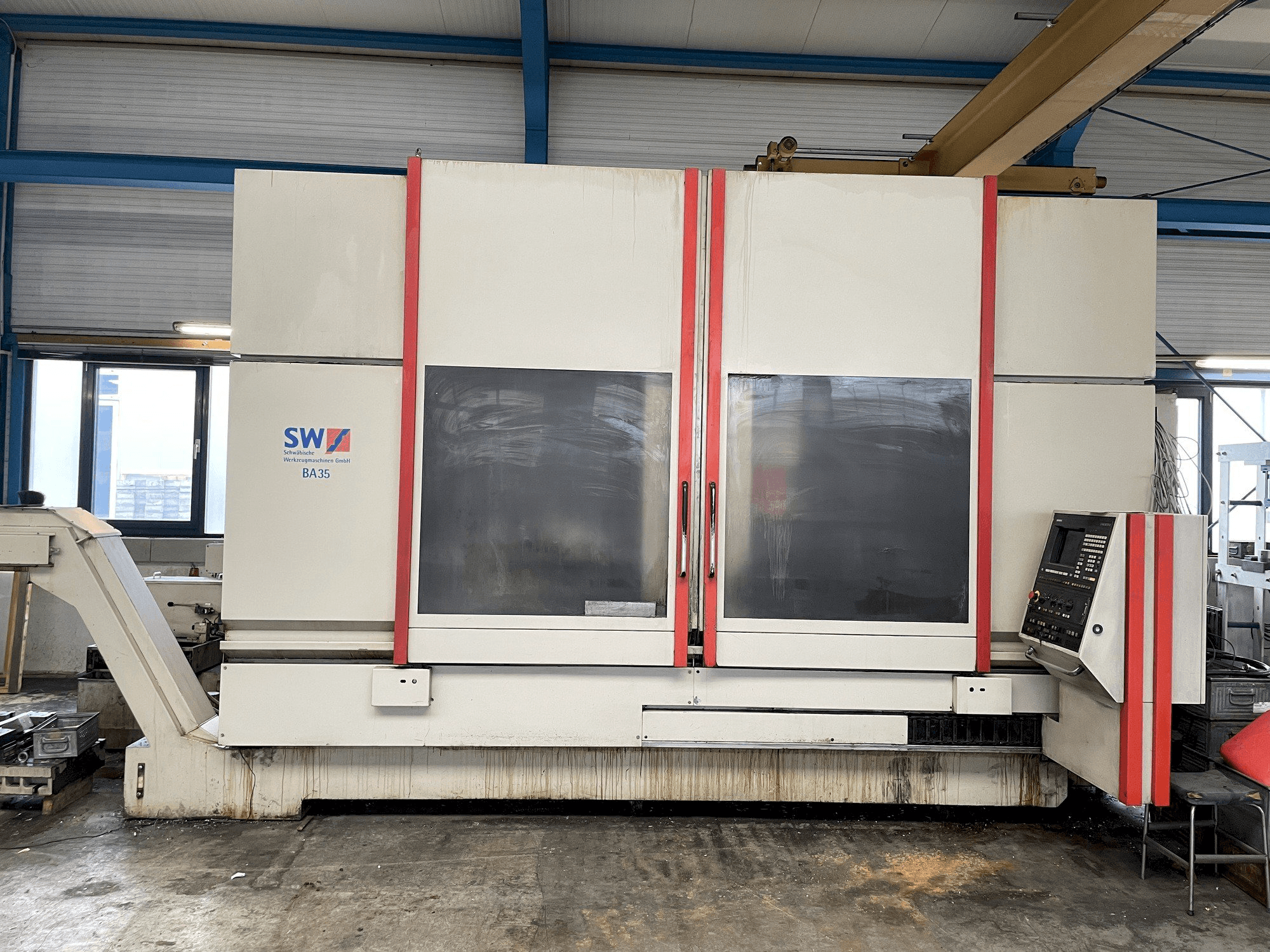 Frontansicht der SW BA 35 Maschine