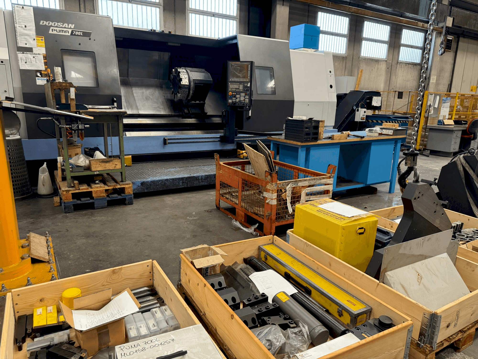 Frontansicht der DOOSAN PUMA 700L (2020) Maschine