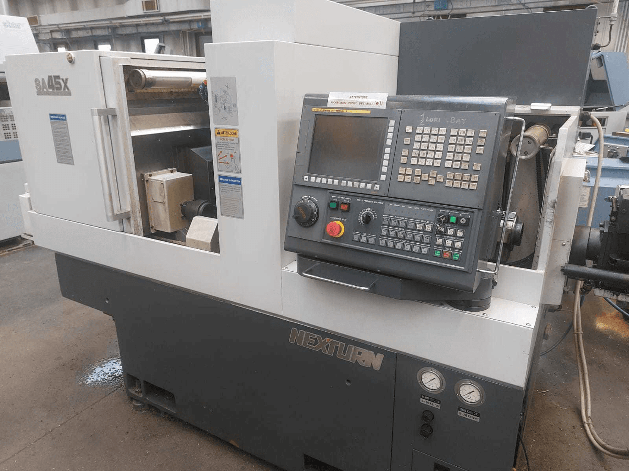 Frontansicht der Nexturn SA 45X Maschine