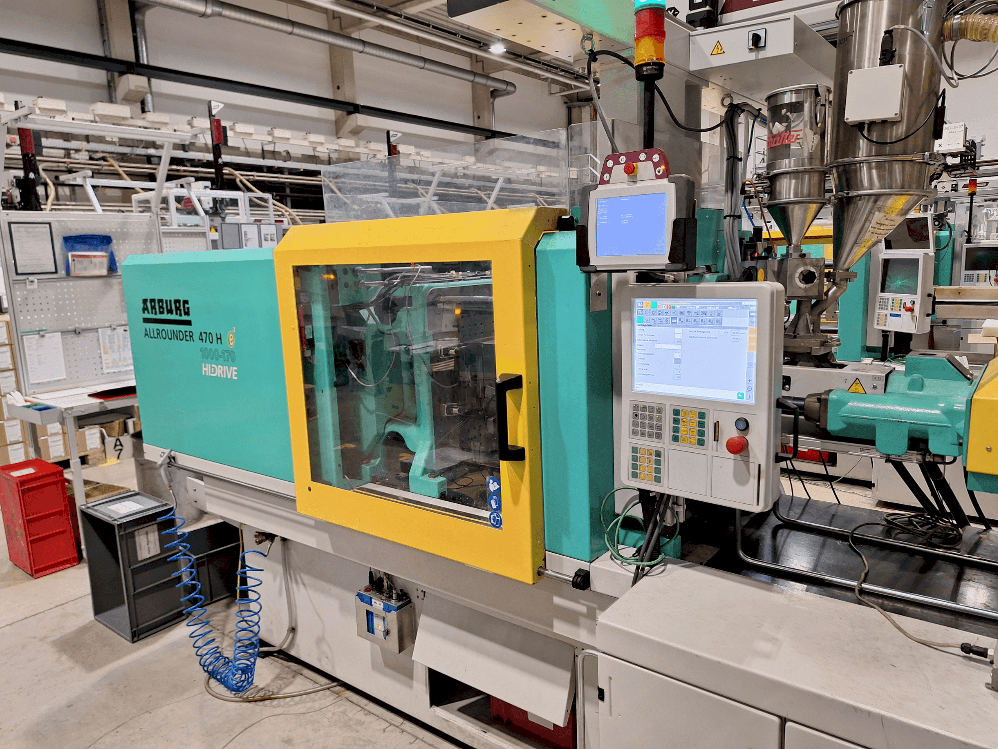 Frontansicht der Arburg 470 H 1000-170 Maschine