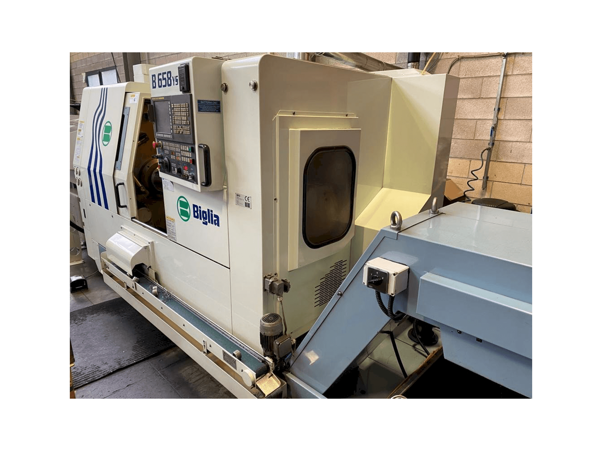 Seitenansicht der Biglia B658 YS Maschine