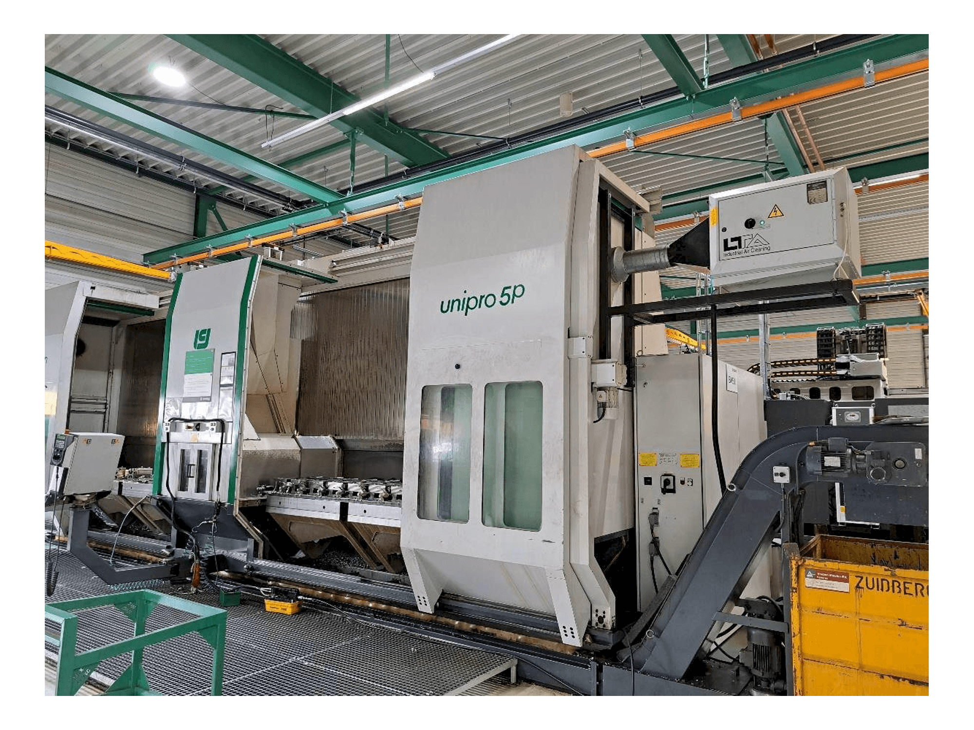 Frontansicht der Unisign Unipro 5P Maschine