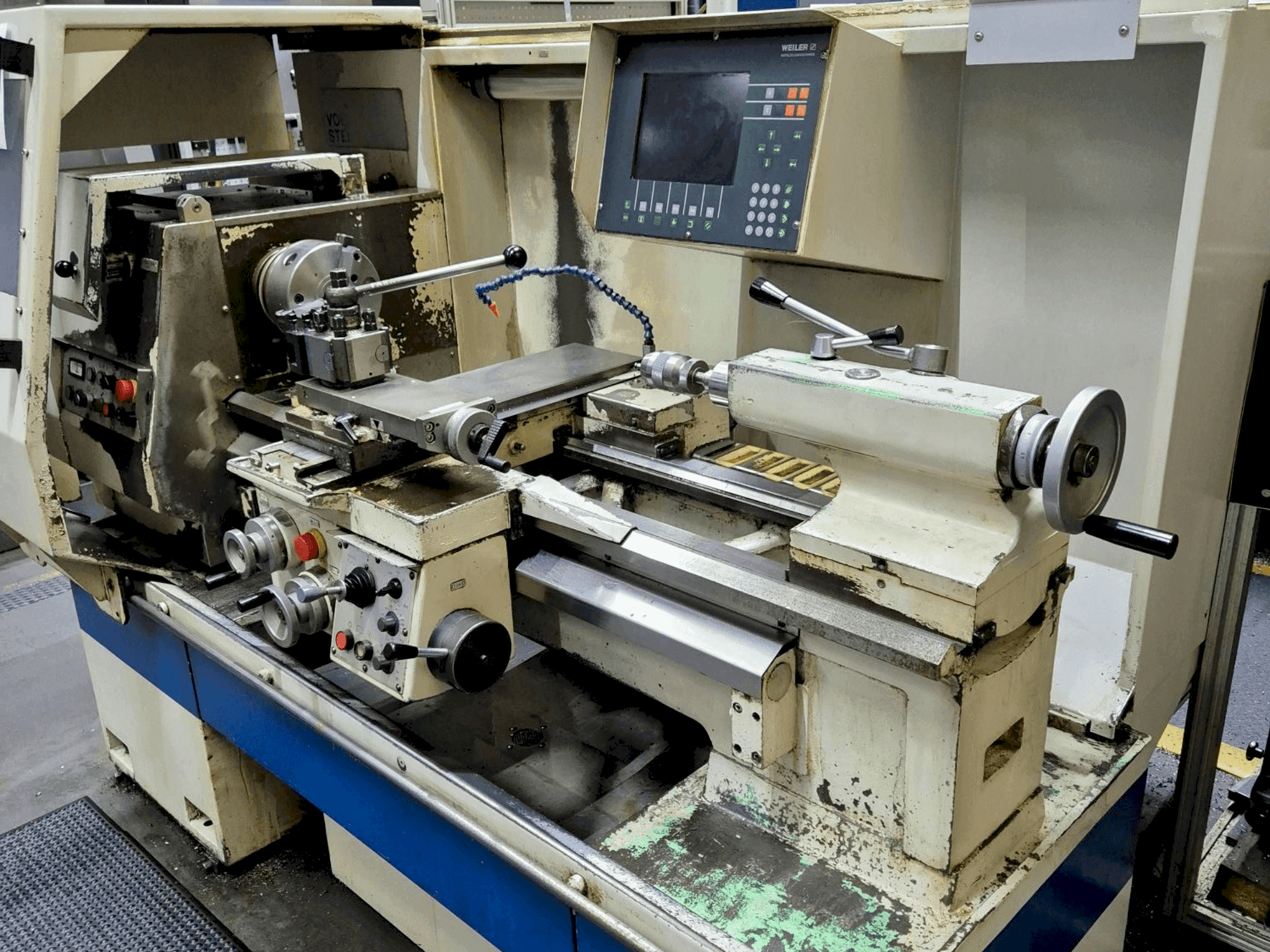 Frontansicht der Weiler E 35 Maschine