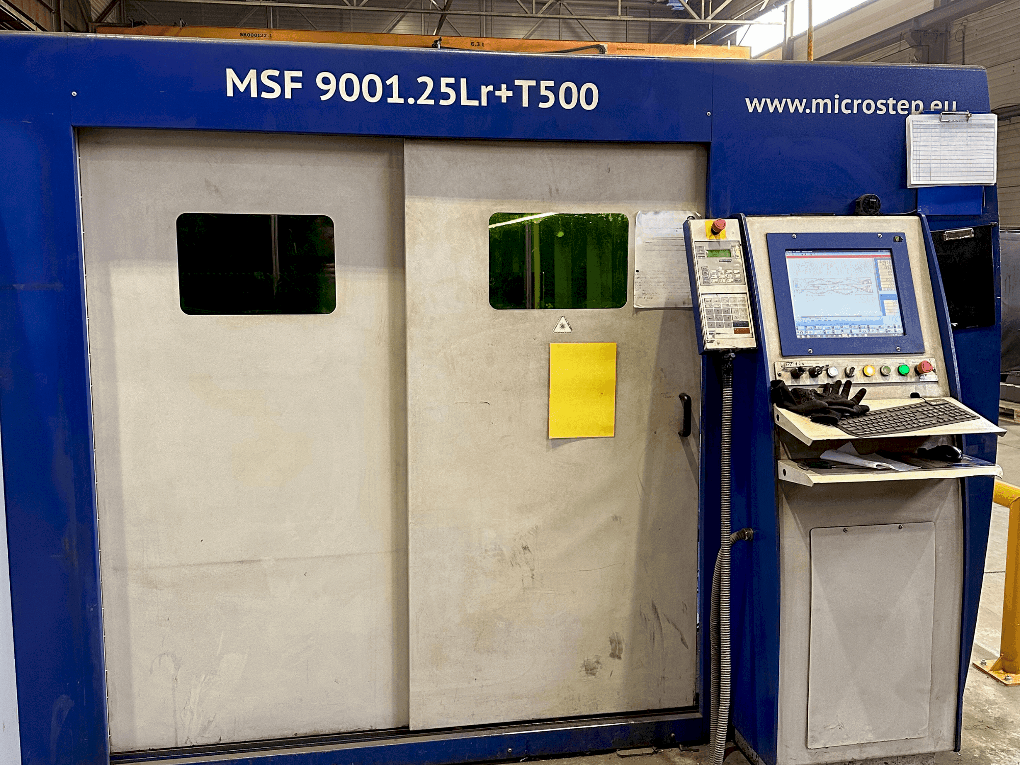 Frontansicht der MicroStep MSF 9001.25Lr+T500 (2015) Maschine