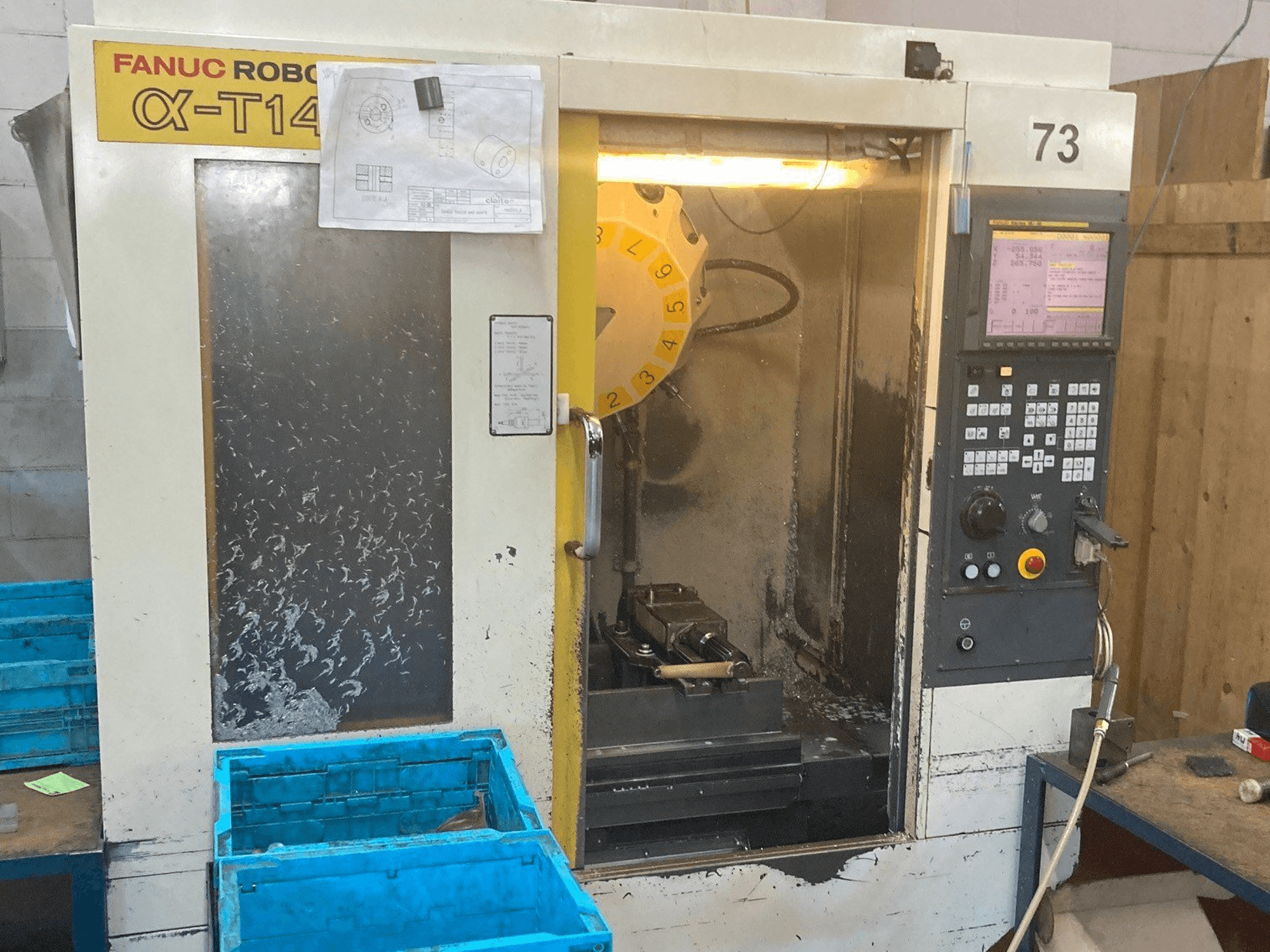 Frontansicht der FANUC Robodrill alfa-T14iA Maschine