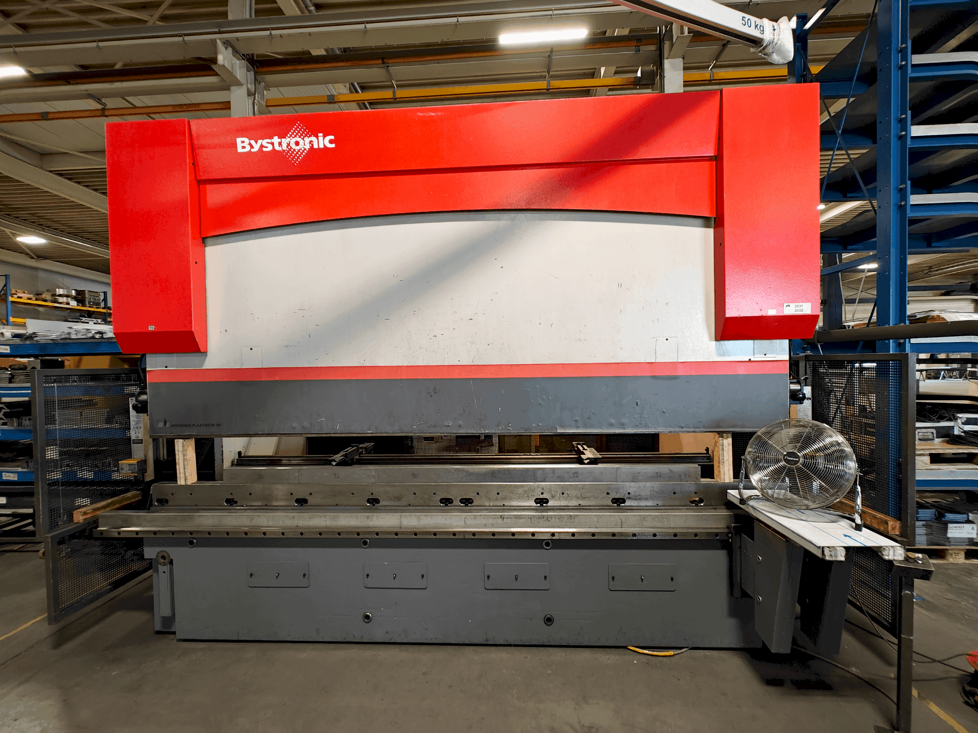Frontansicht der Bystronic PR 200x4100 Maschine