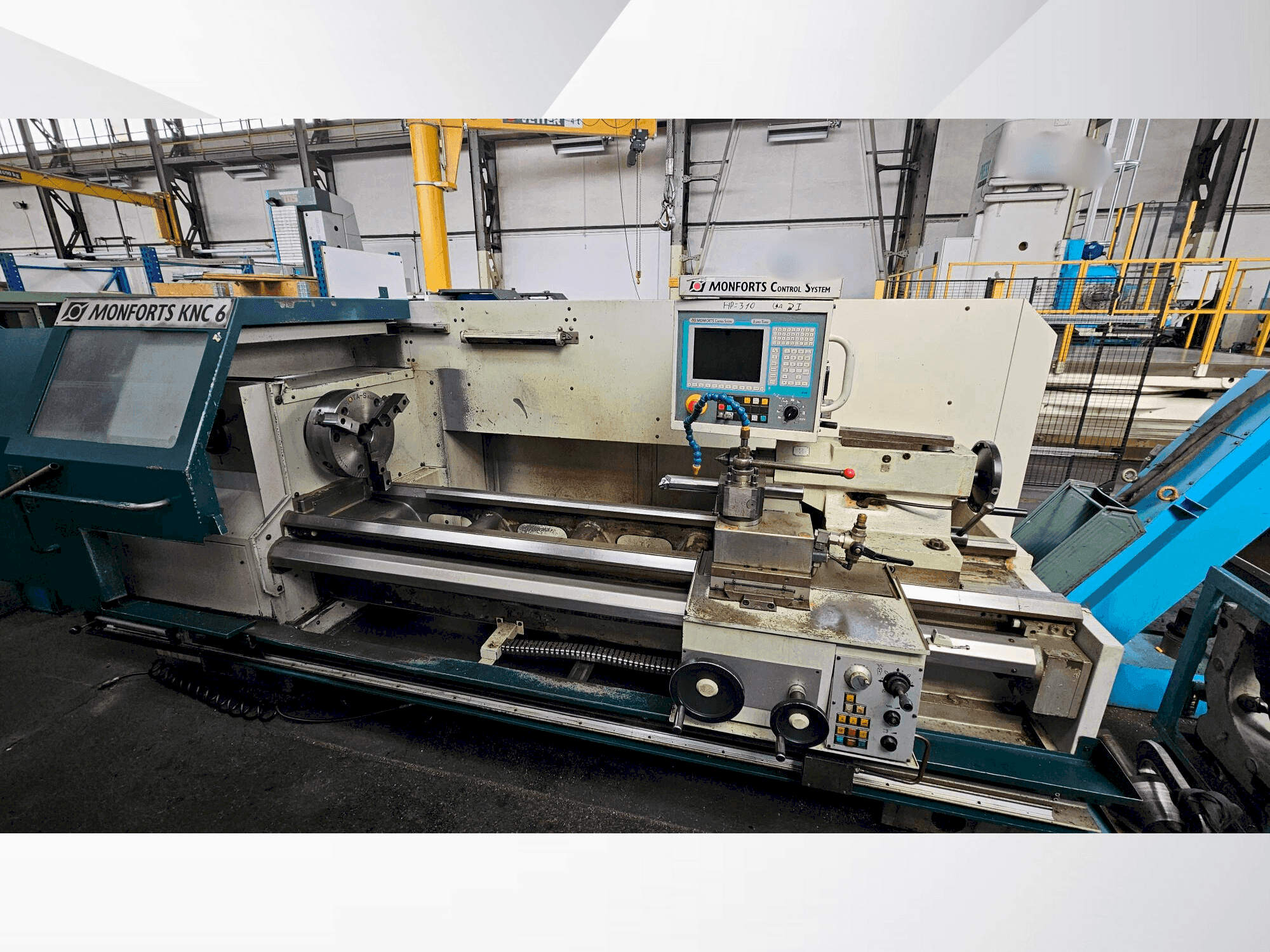 Frontansicht der Monforts KNC 6 S Maschine