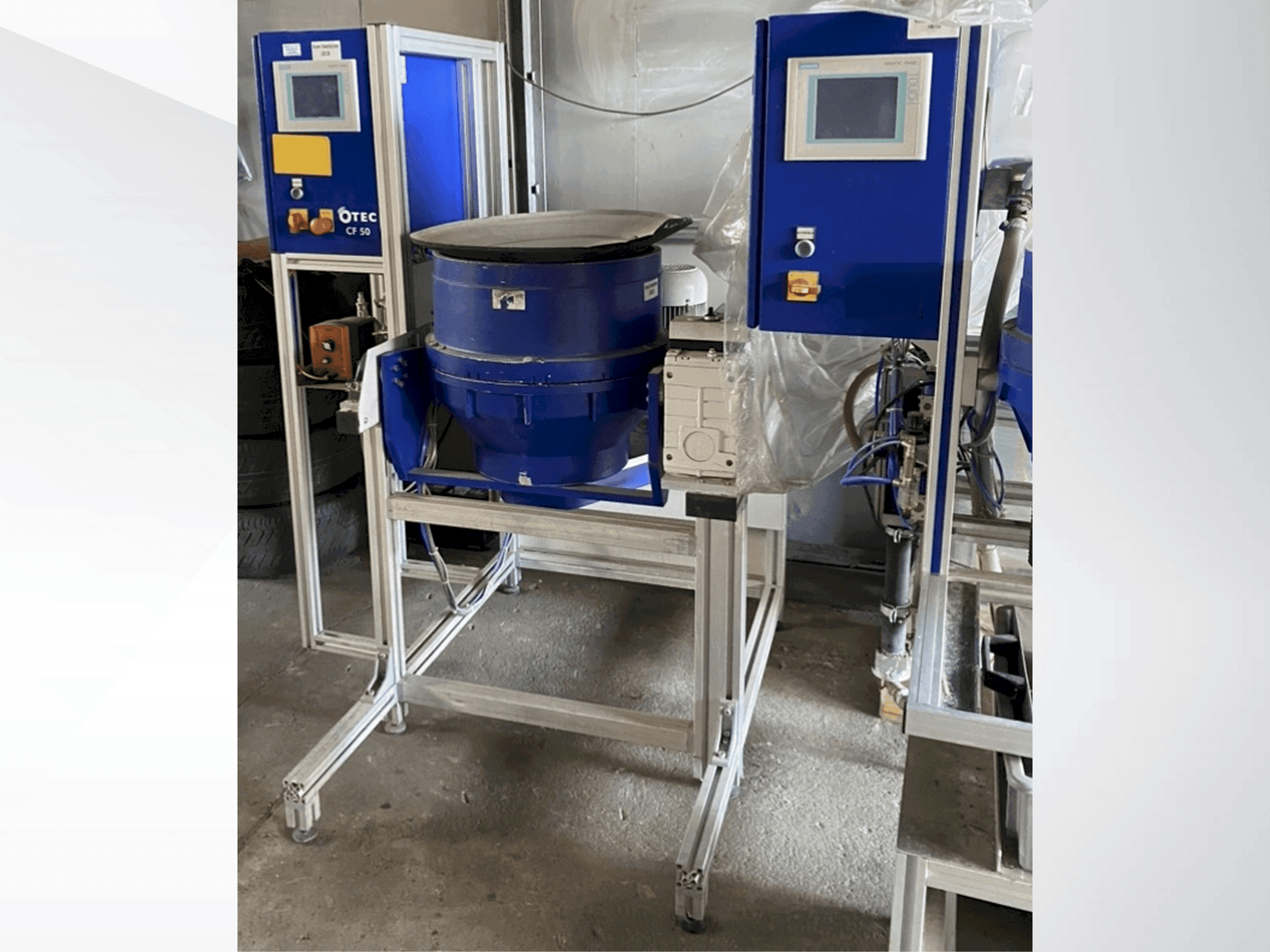 Frontansicht der OTEC CF 1x50 Maschine