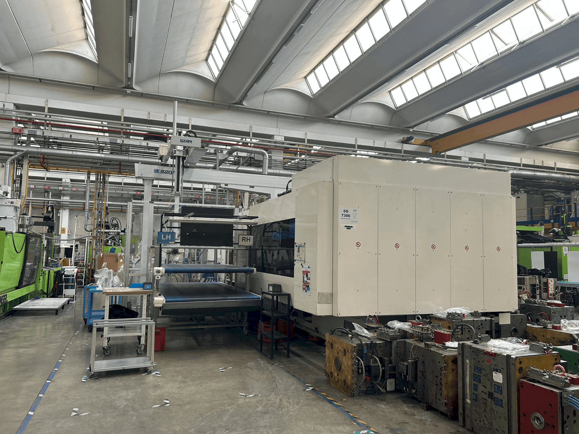 Frontansicht der BMB KW1400/8500 Maschine