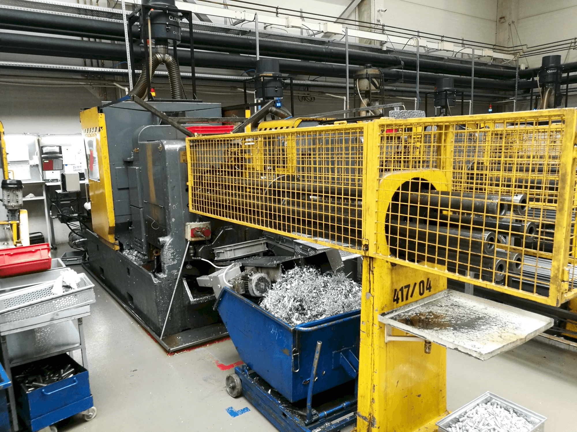 Frontansicht der Wickman 1 3/8"-6 Maschine