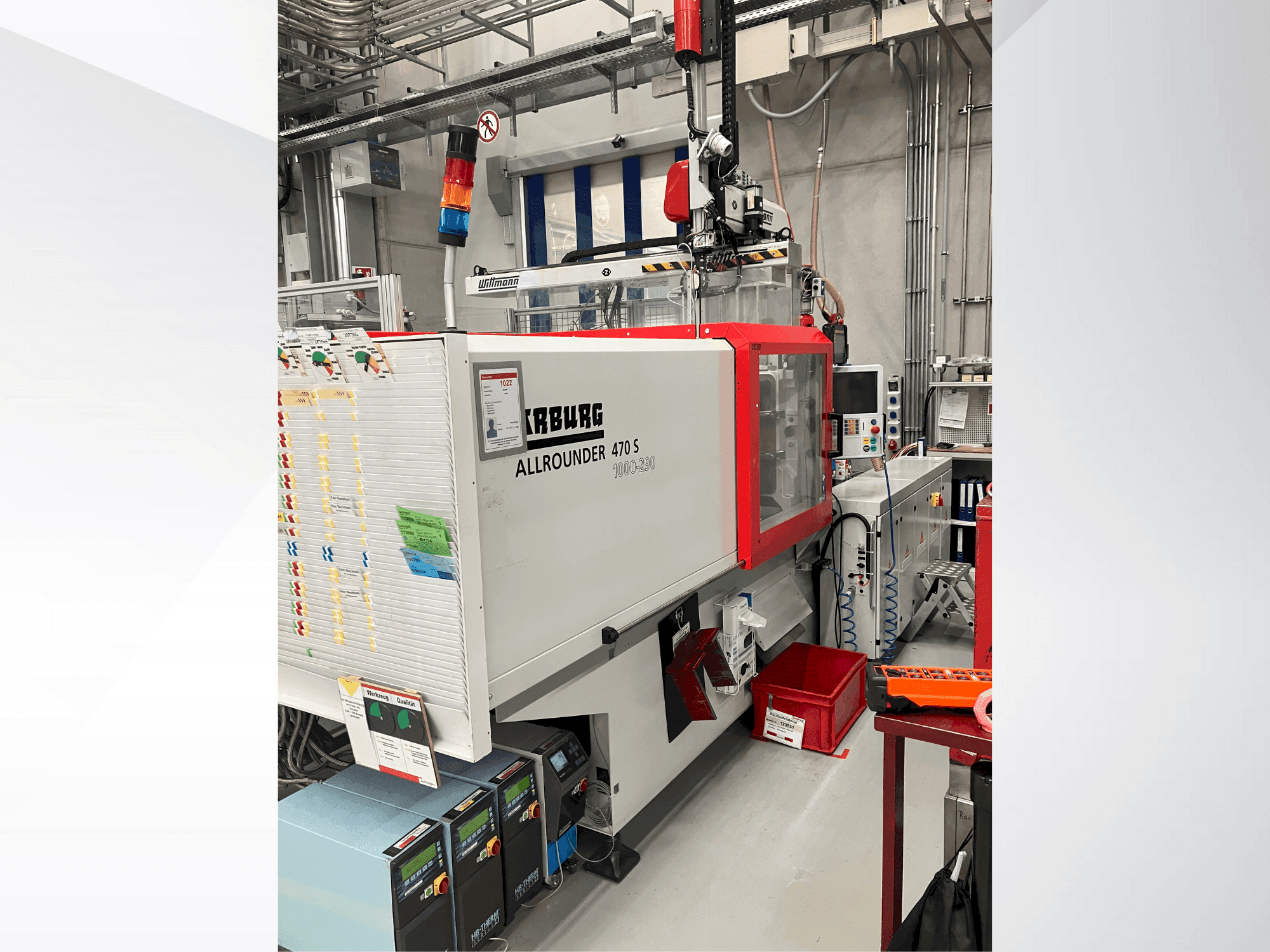 Frontansicht der Arburg Allrounder 470 S 1000-290 Maschine