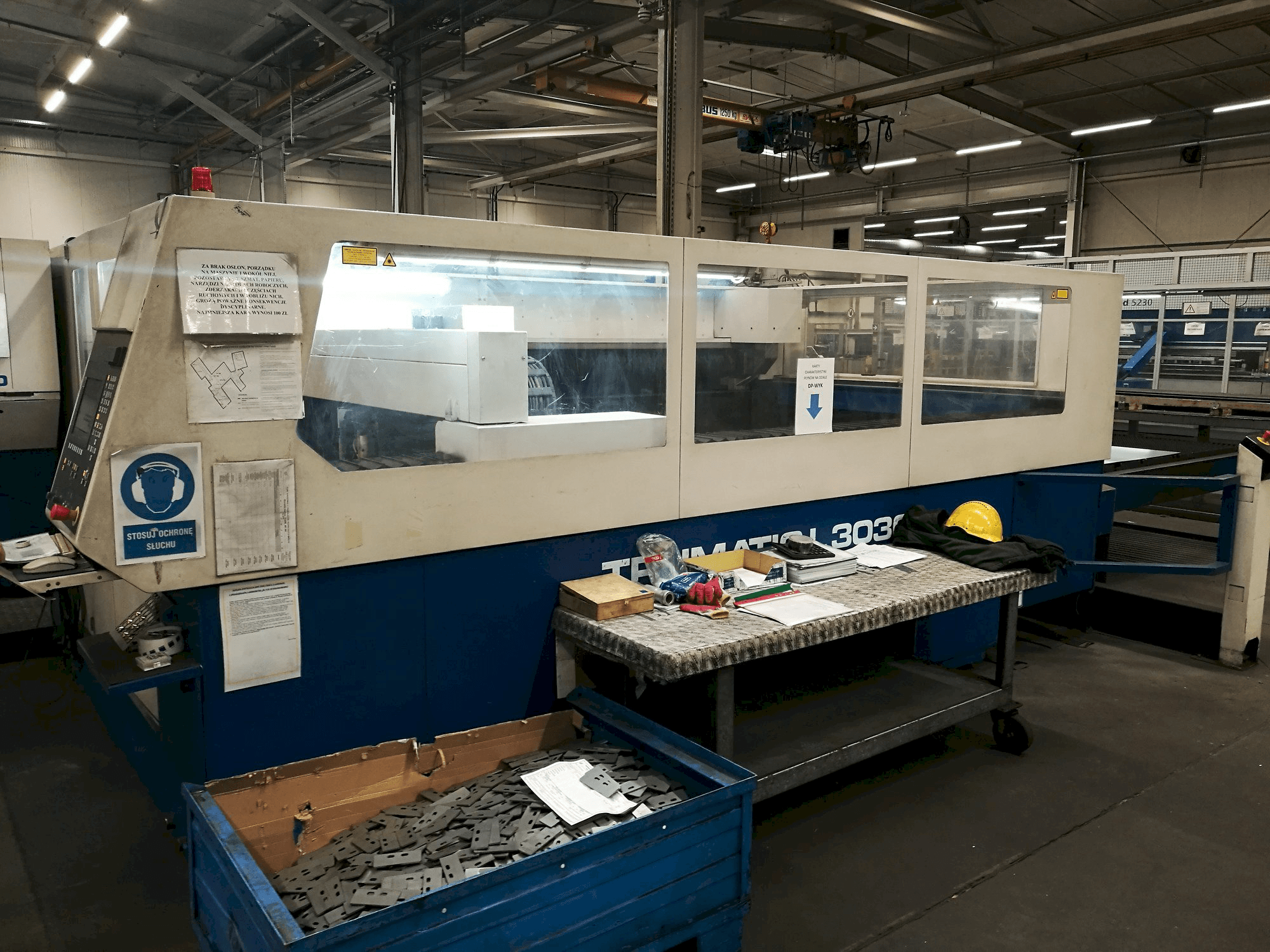 Frontansicht der Trumpf Trumatic L3030 Maschine