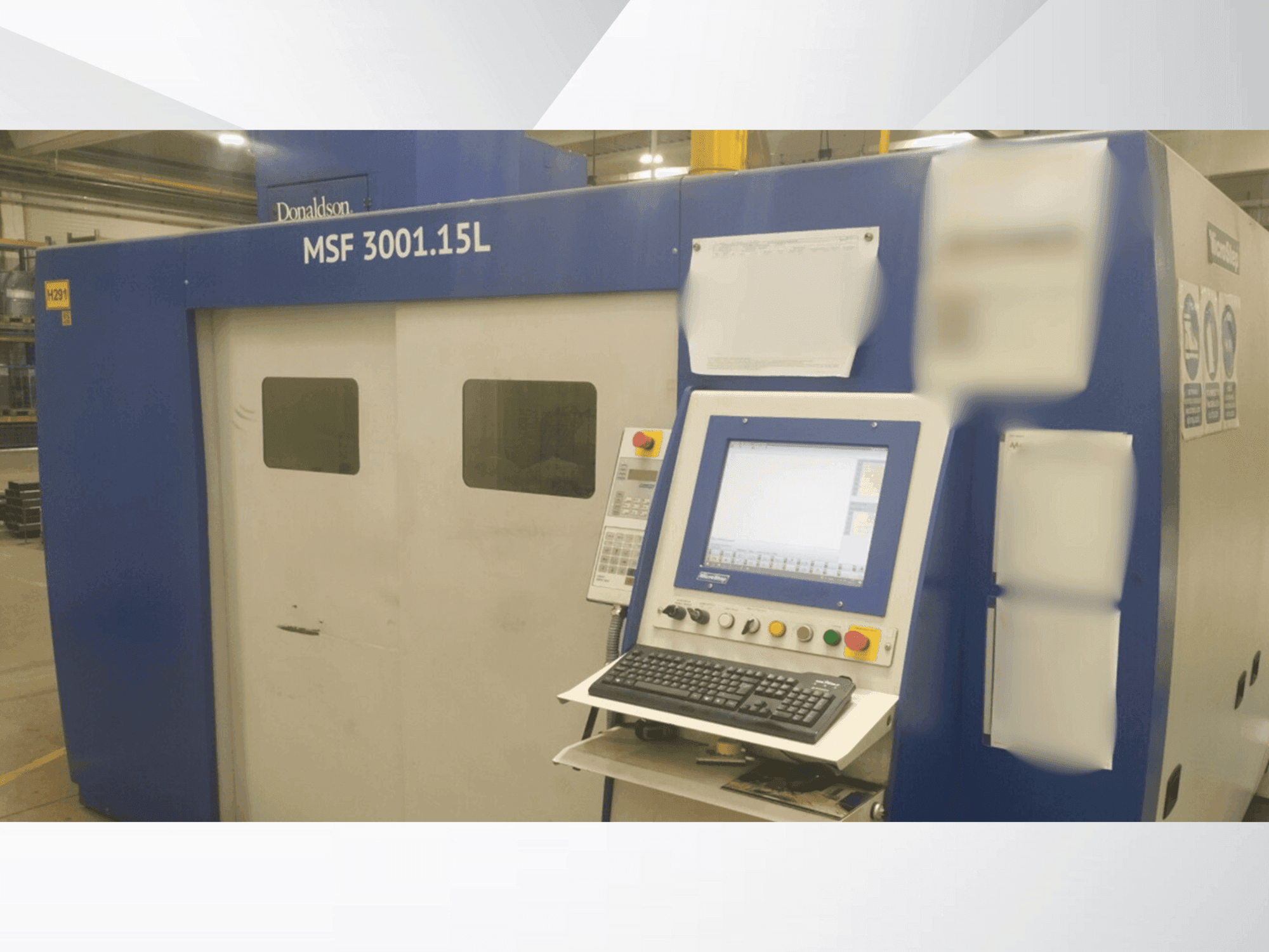 Frontansicht der MicroStep Fiber MSF 3001.15L Maschine