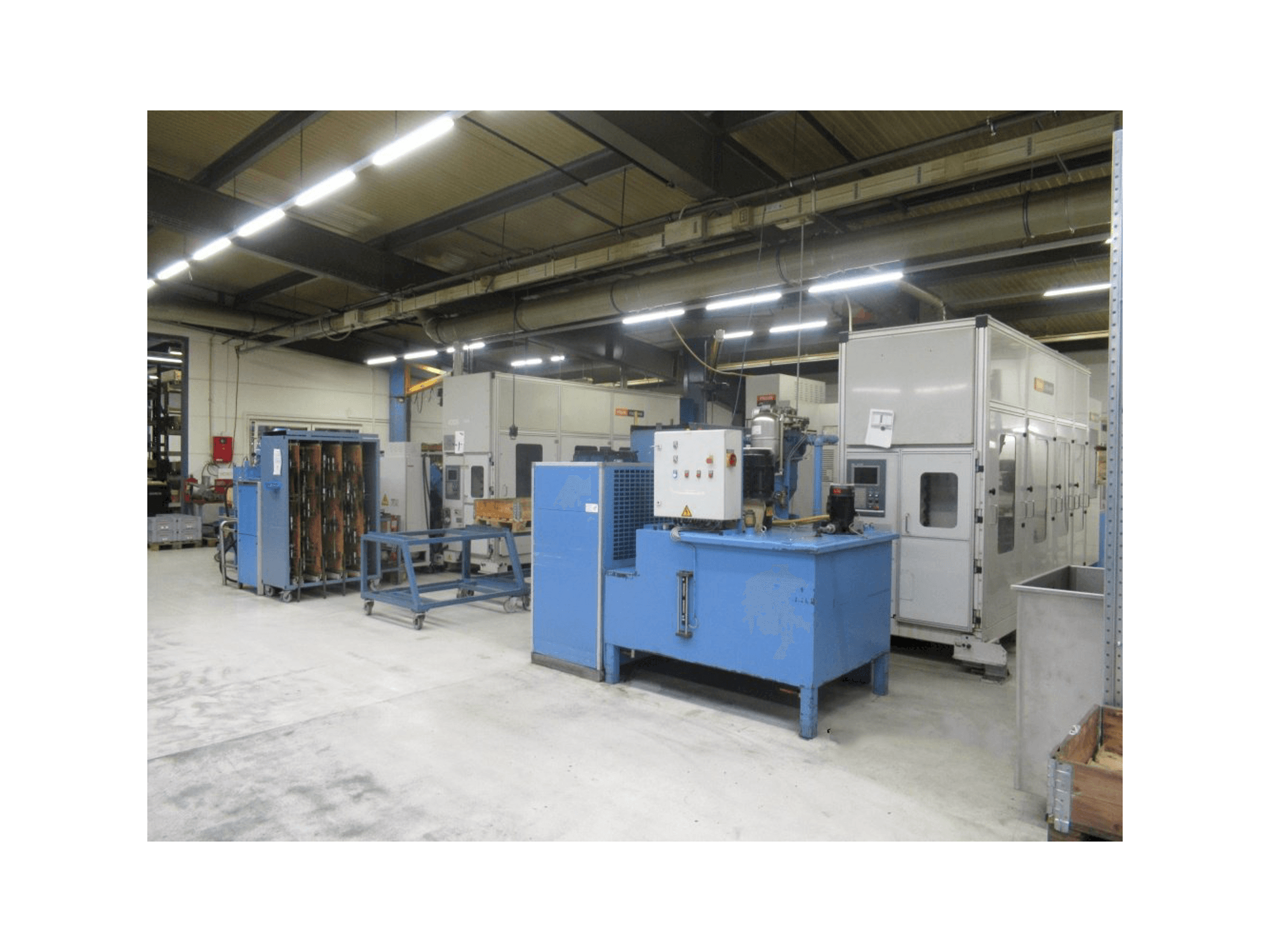 Frontansicht der Mazak PALLETECH Automation System Production Line Maschine