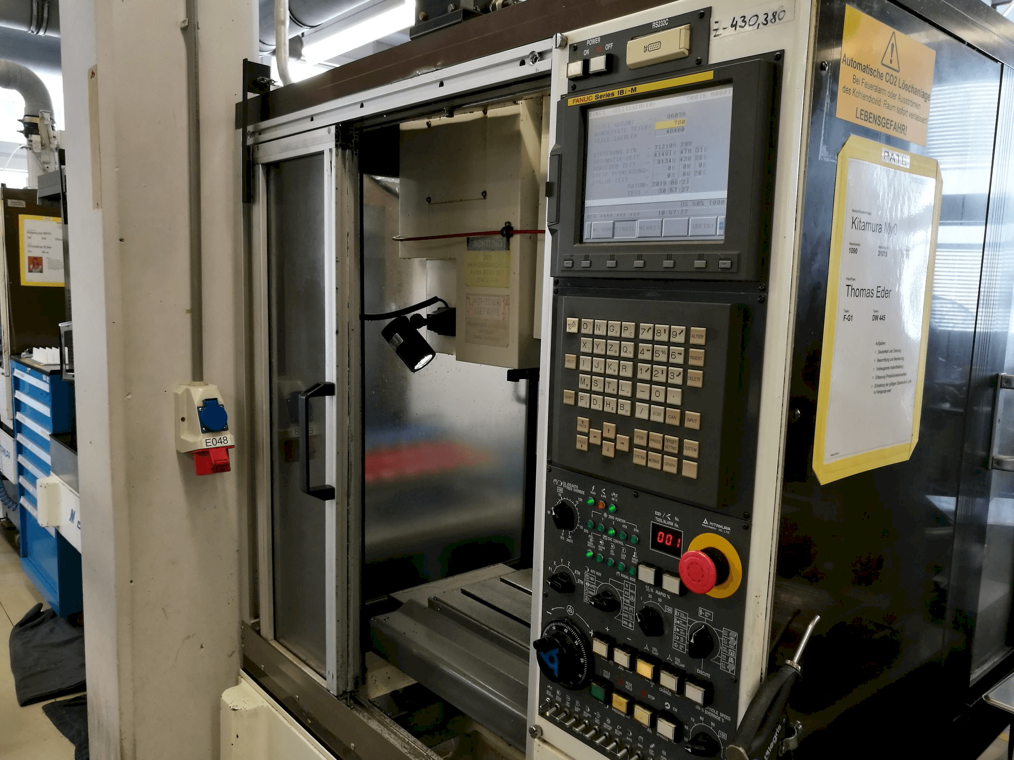 Frontansicht der Kitamura Mycenter-0 Maschine