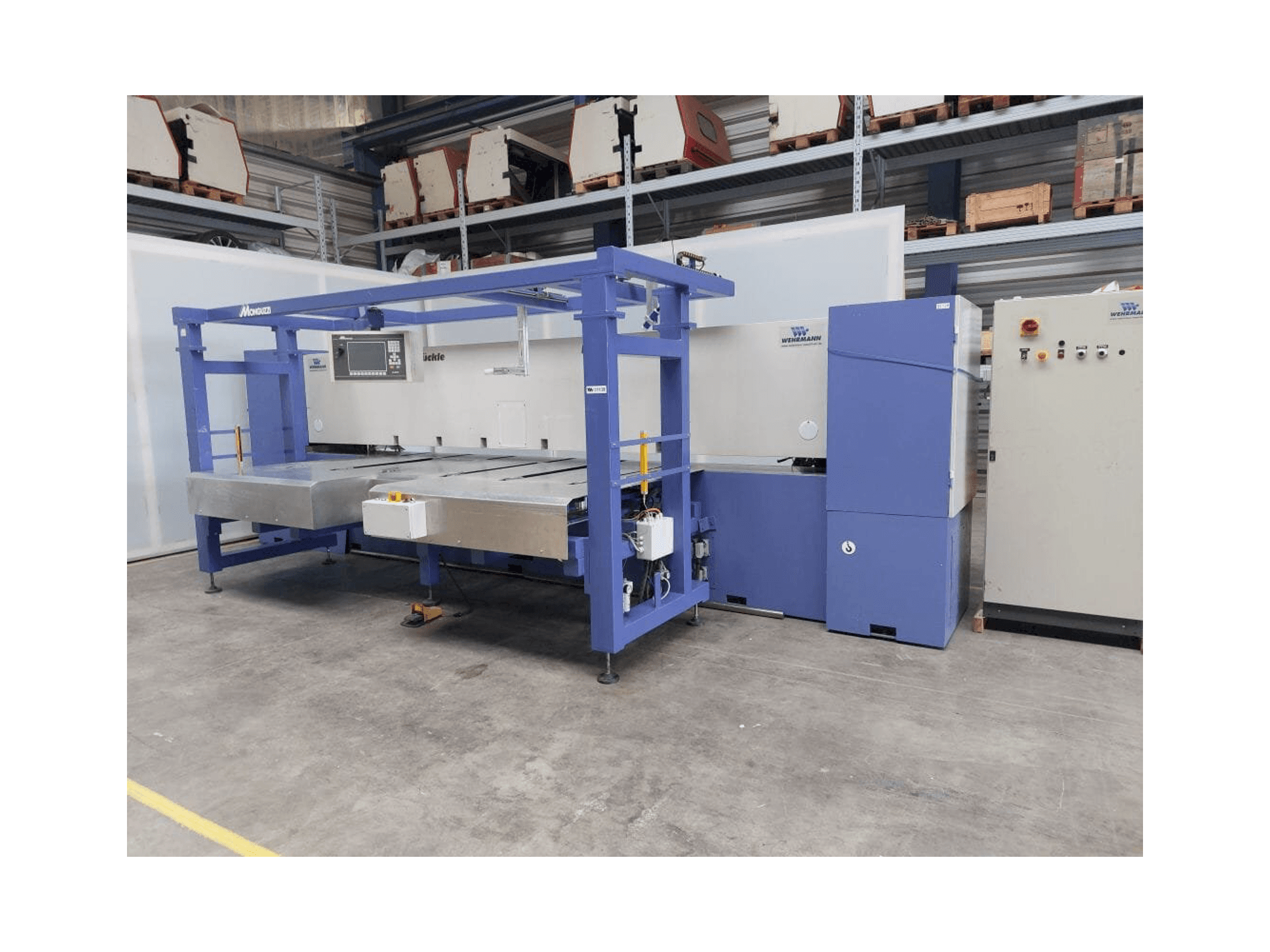 Frontansicht der FISCHER & RüCKLE Veneer scissors Maschine