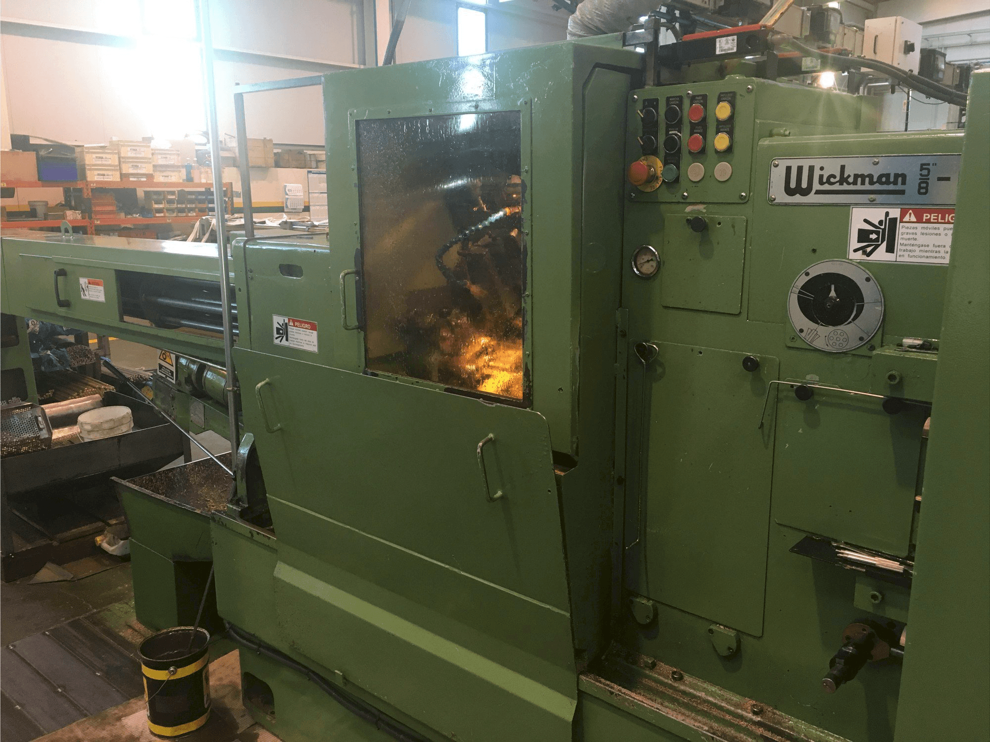 Frontansicht der Wickman 5/8-6 Maschine