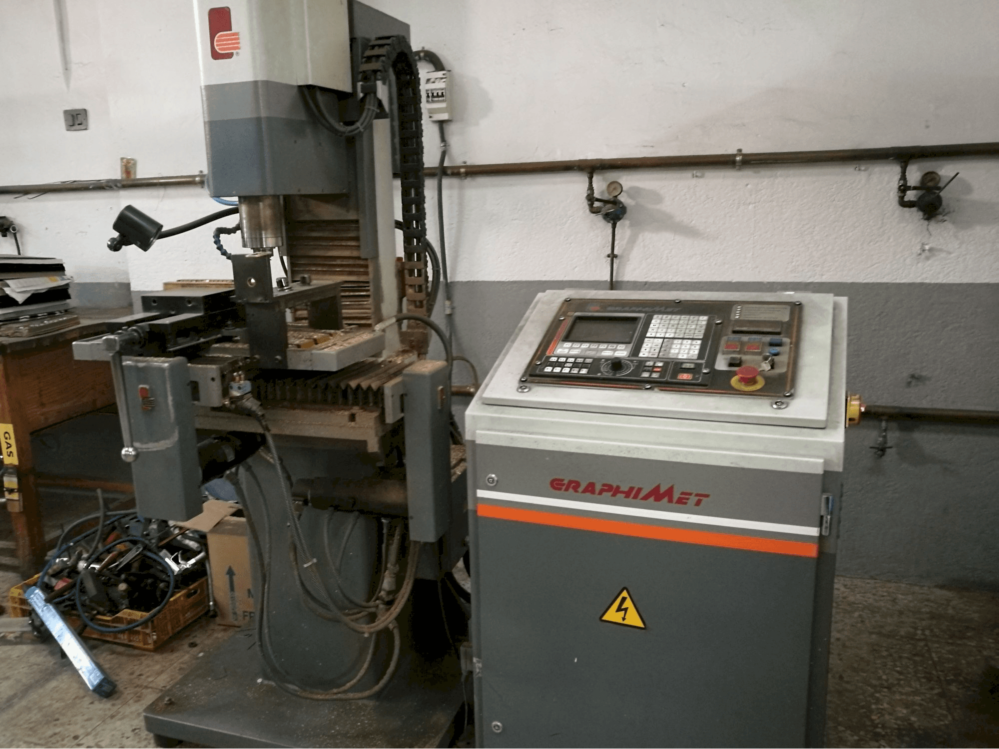 Rechte Ansicht der GRAPHIMET A-2 Maschine