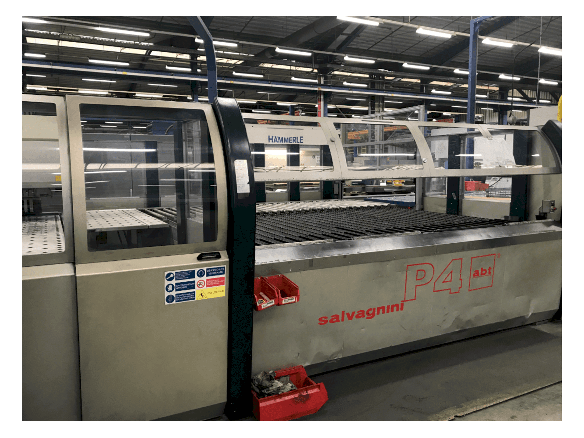 Frontansicht der Salvagnini S4S-40 / P4-3216 Maschine