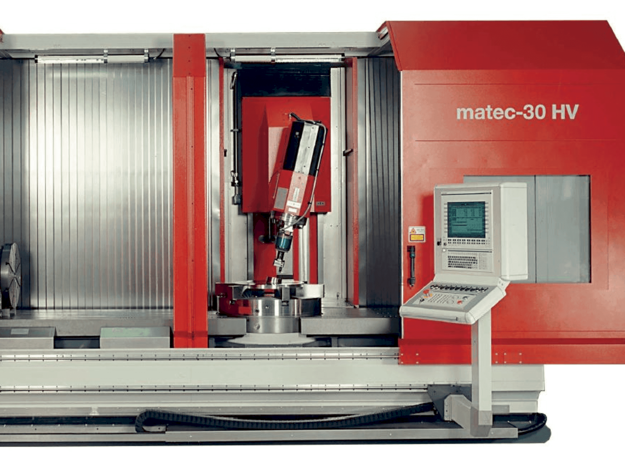 Frontansicht der Matec 30 HV Maschine