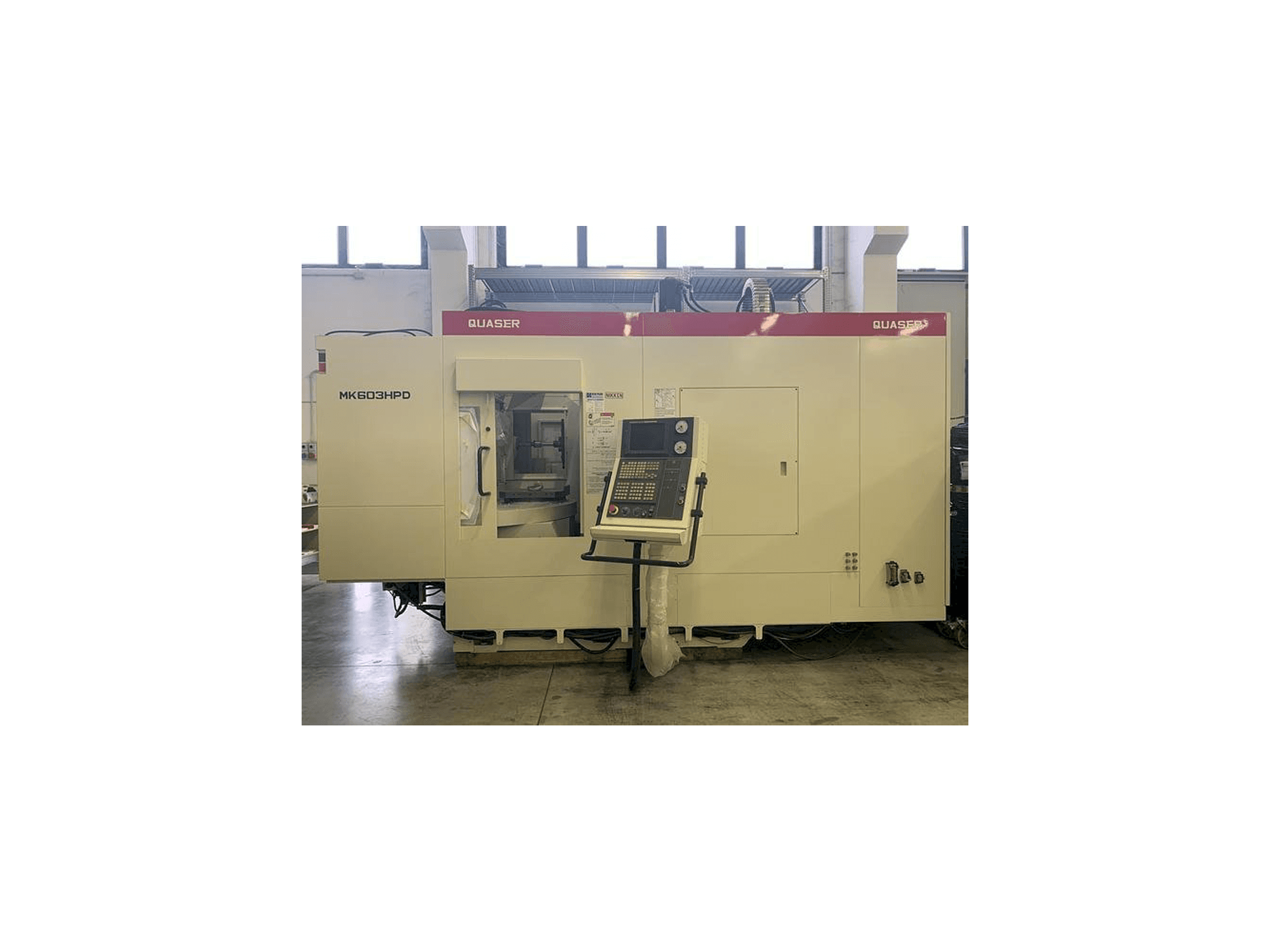 Frontansicht der Quaser MK603HPD Maschine