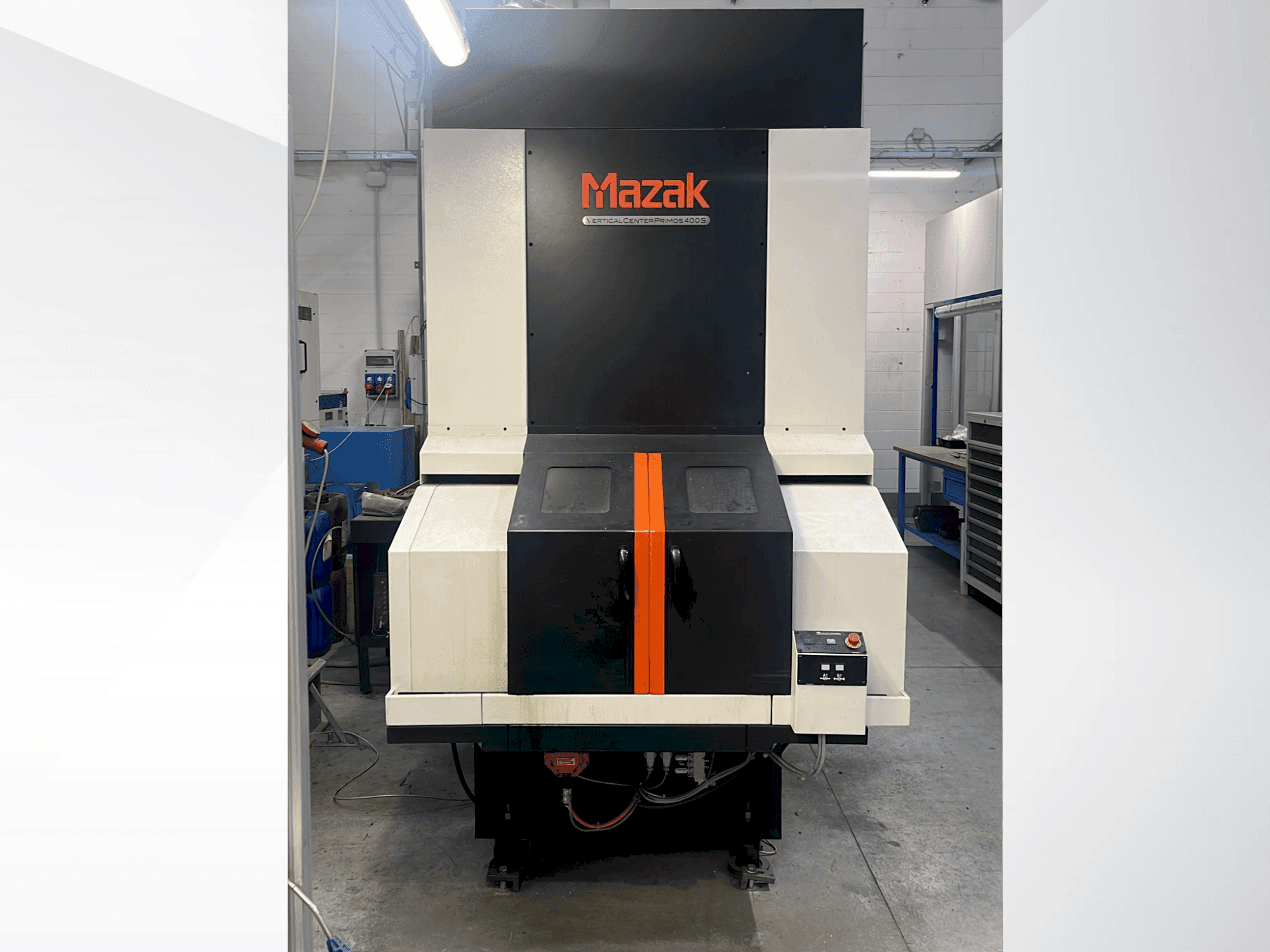 Frontansicht der Mazak VC PRIMOS 400S Maschine