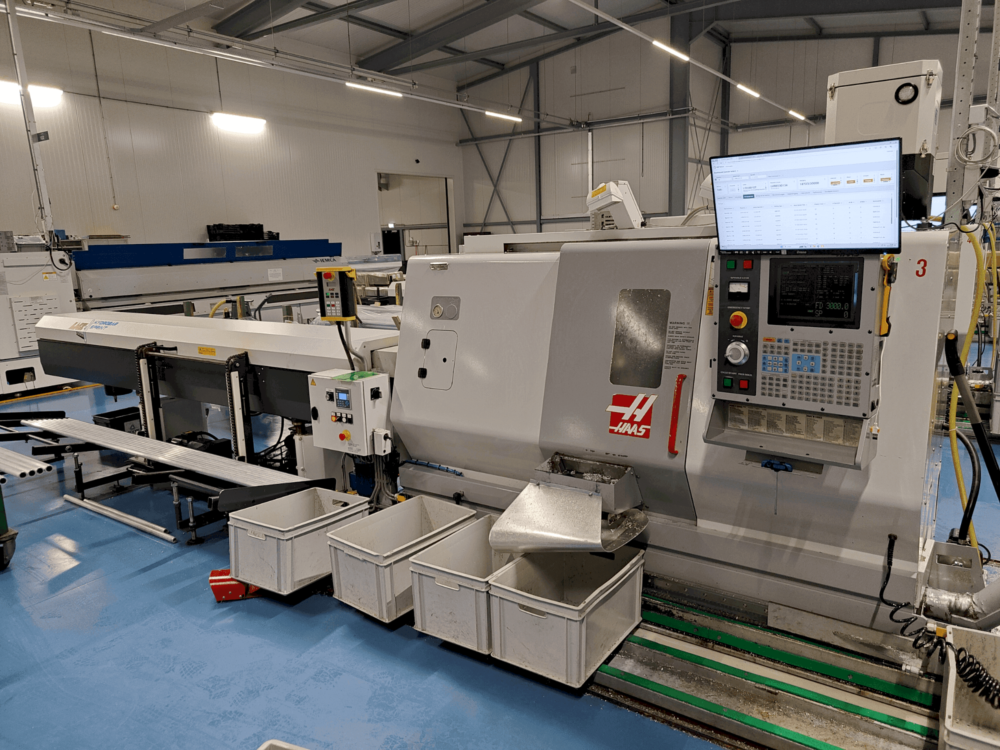 Frontansicht der HAAS SL-20HE (2002) Maschine
