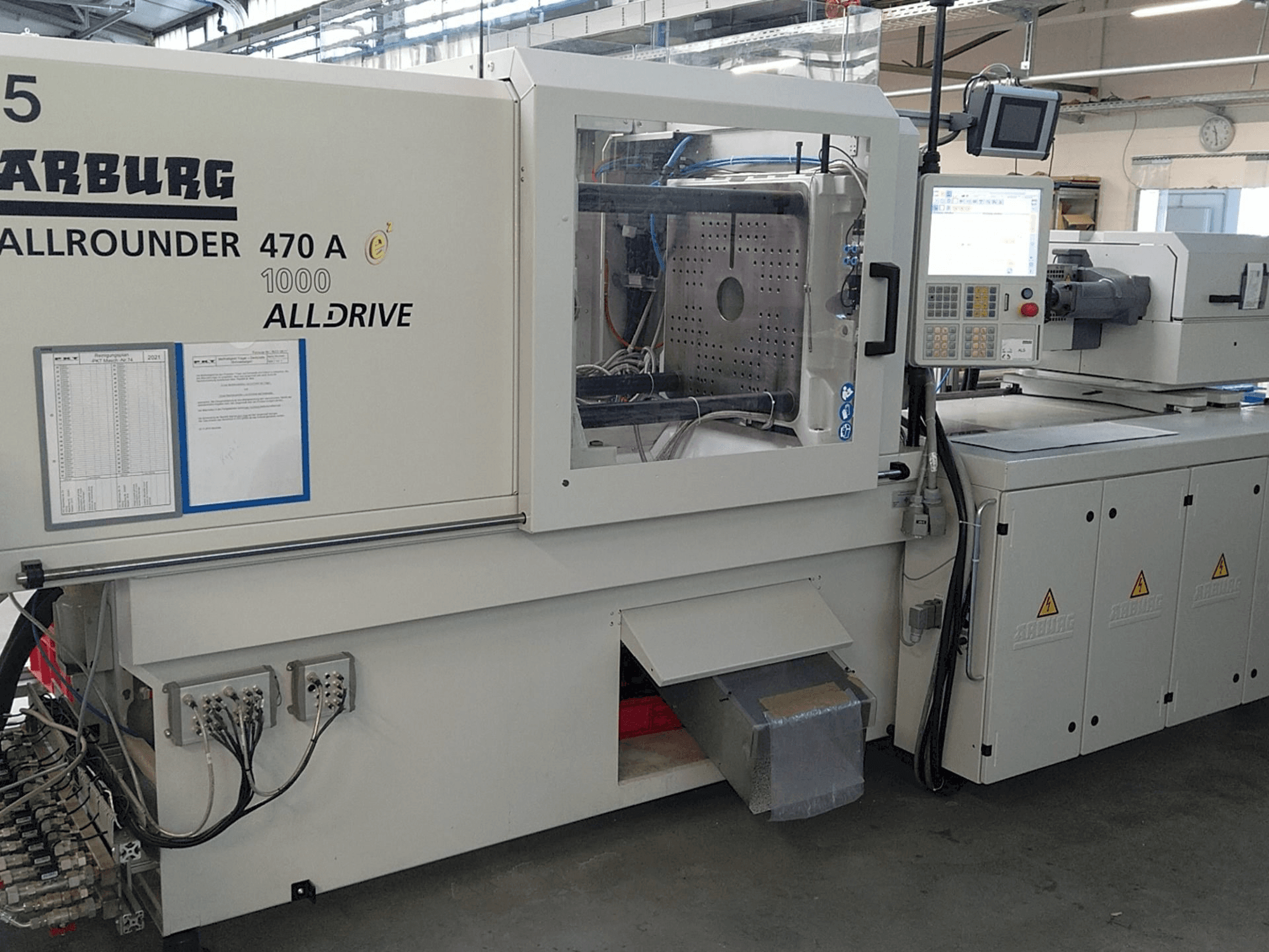 Frontansicht der Arburg Allrounder 470 A 1000-400 Maschine