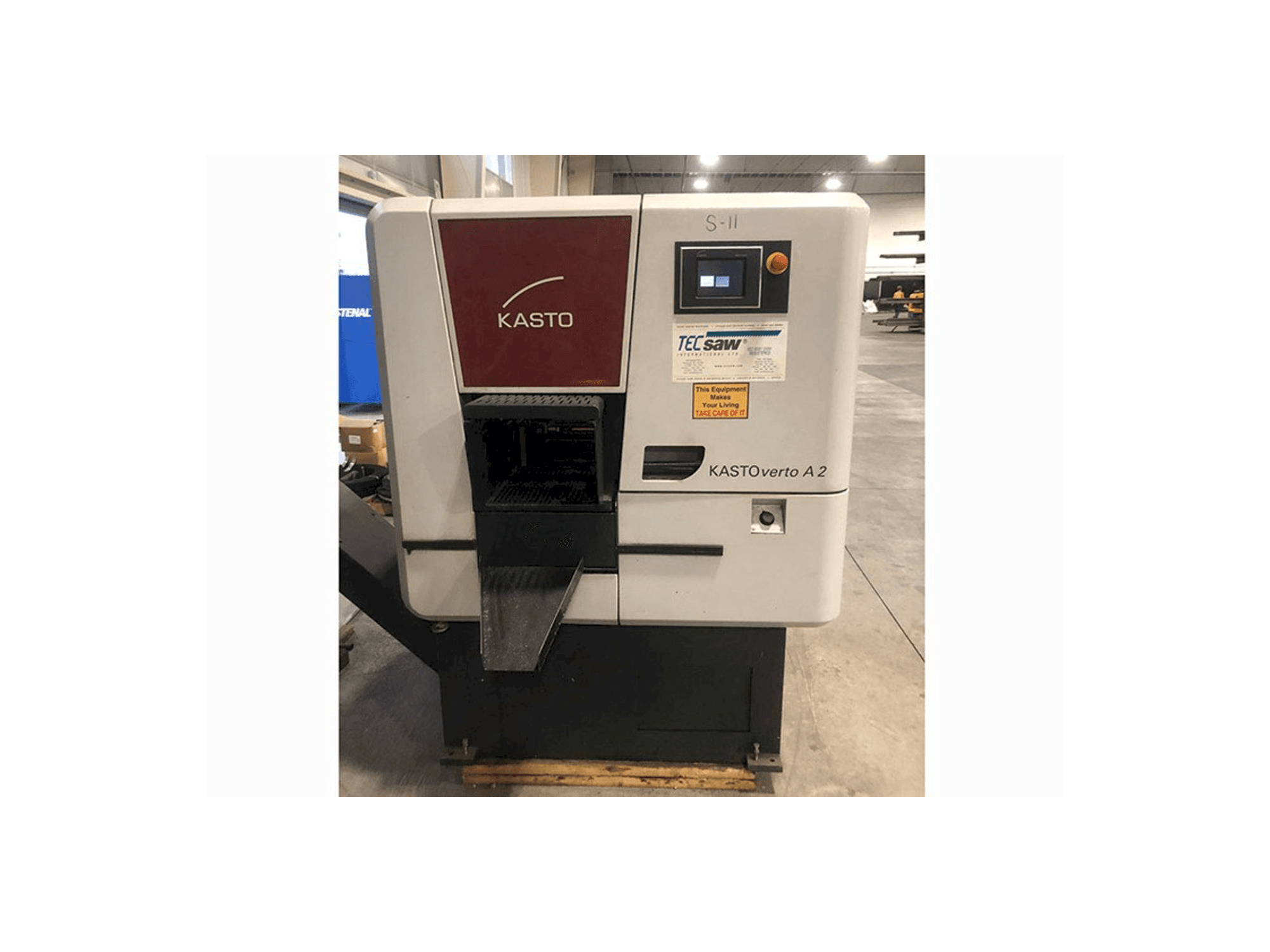 Frontansicht der KASTO verto A2 Maschine