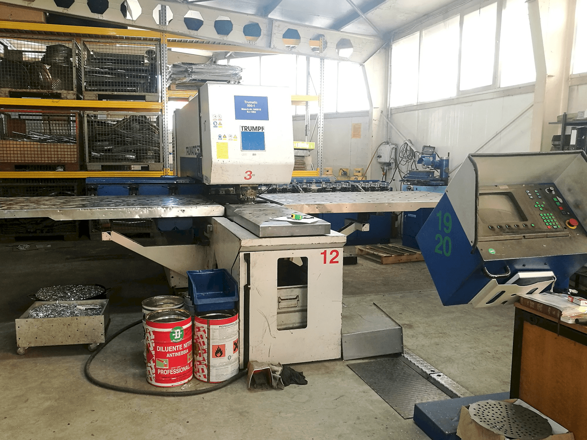 Frontansicht der Trumpf Trumatic 500 Maschine