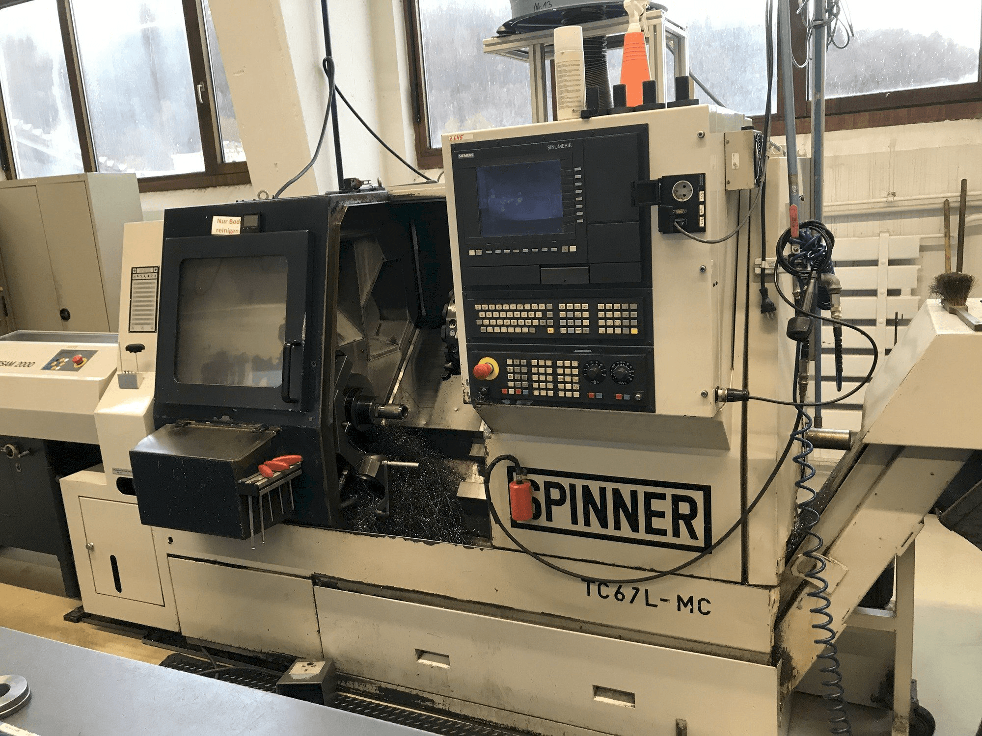 Frontansicht der SPINNER TC67L -MC Maschine