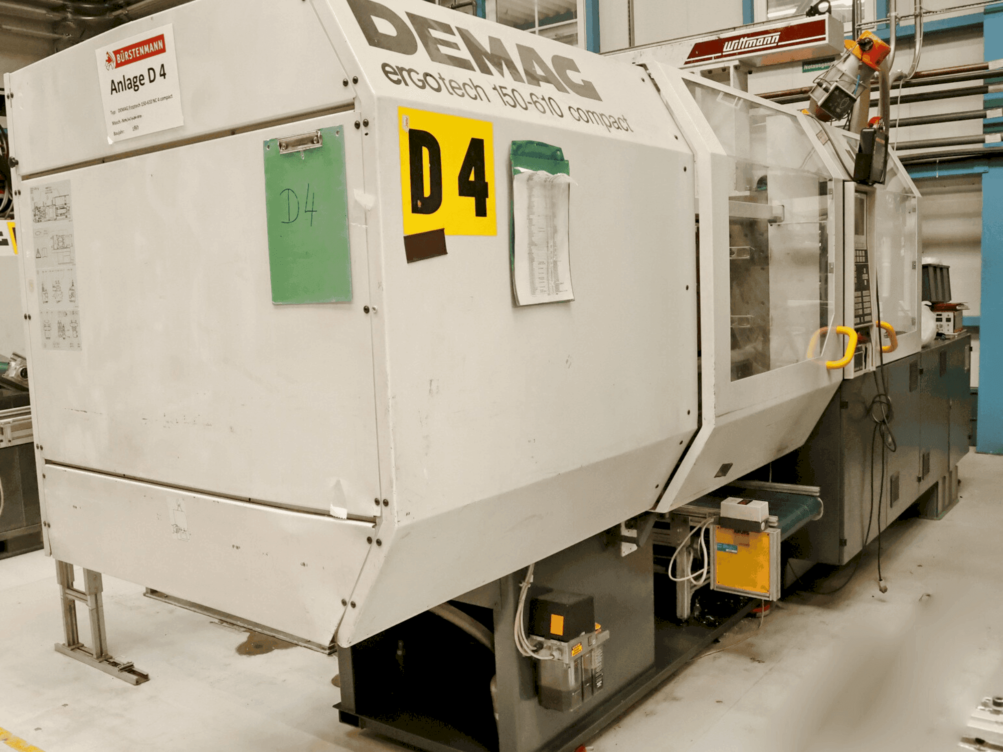 Frontansicht der DEMAG Ergotech 150-610 NC 4 Maschine