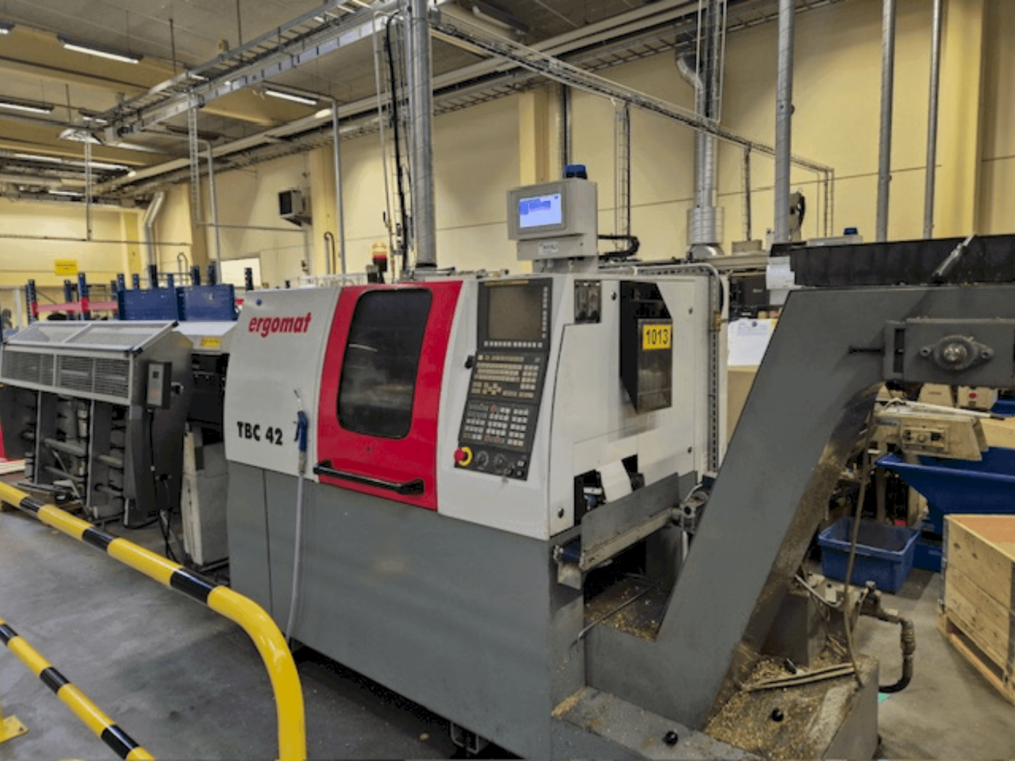 Frontansicht der ERGOMAT TBC-42 Maschine