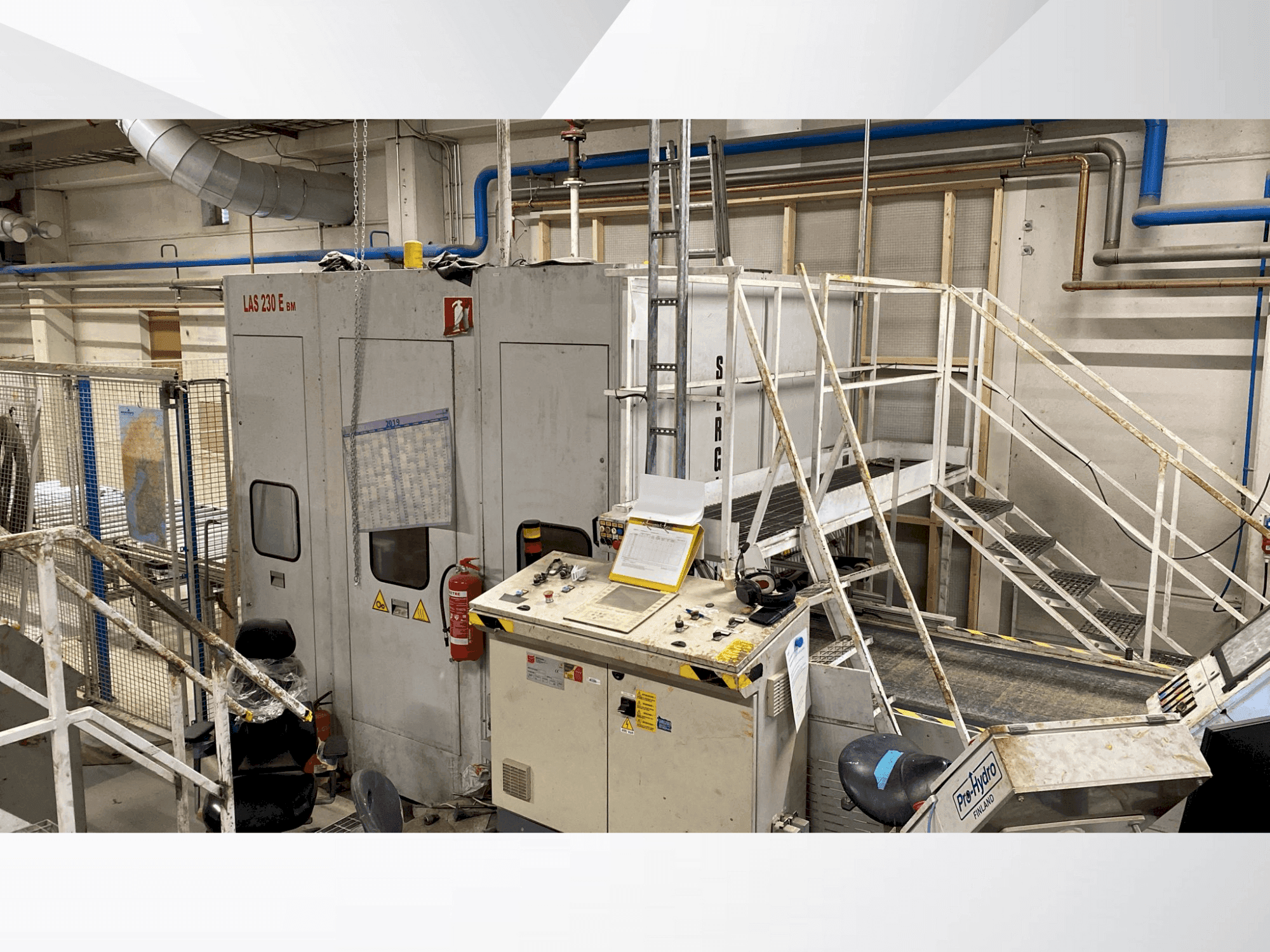 Frontansicht der SERGIANI LAS 230BM Maschine