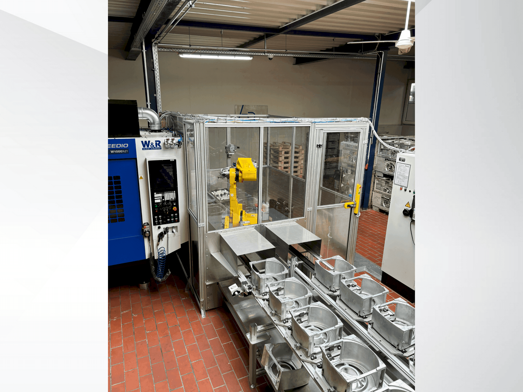 Frontansicht der FANUC M710 iC 70 Maschine