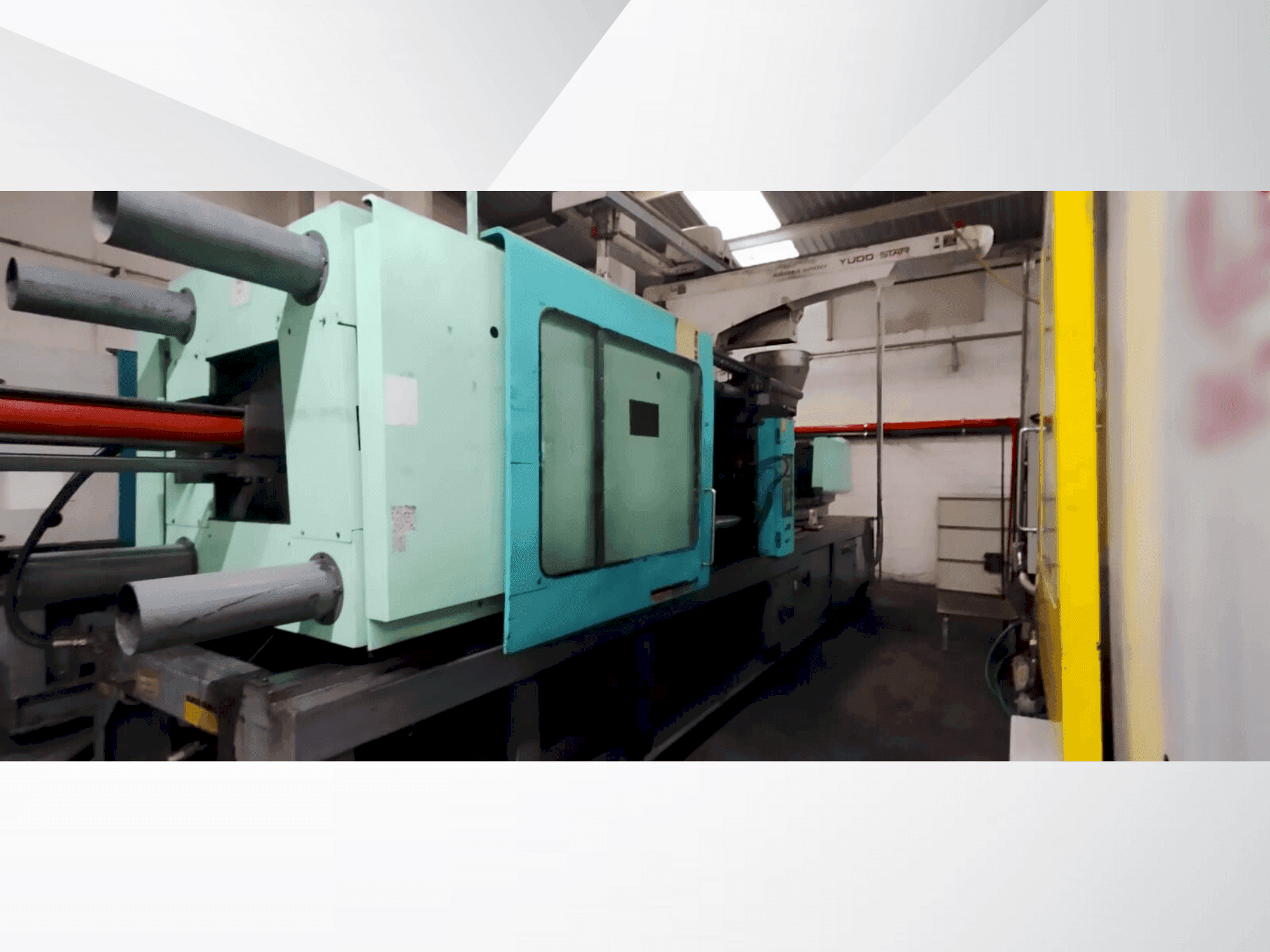 Frontansicht der Hyundai 450 Maschine