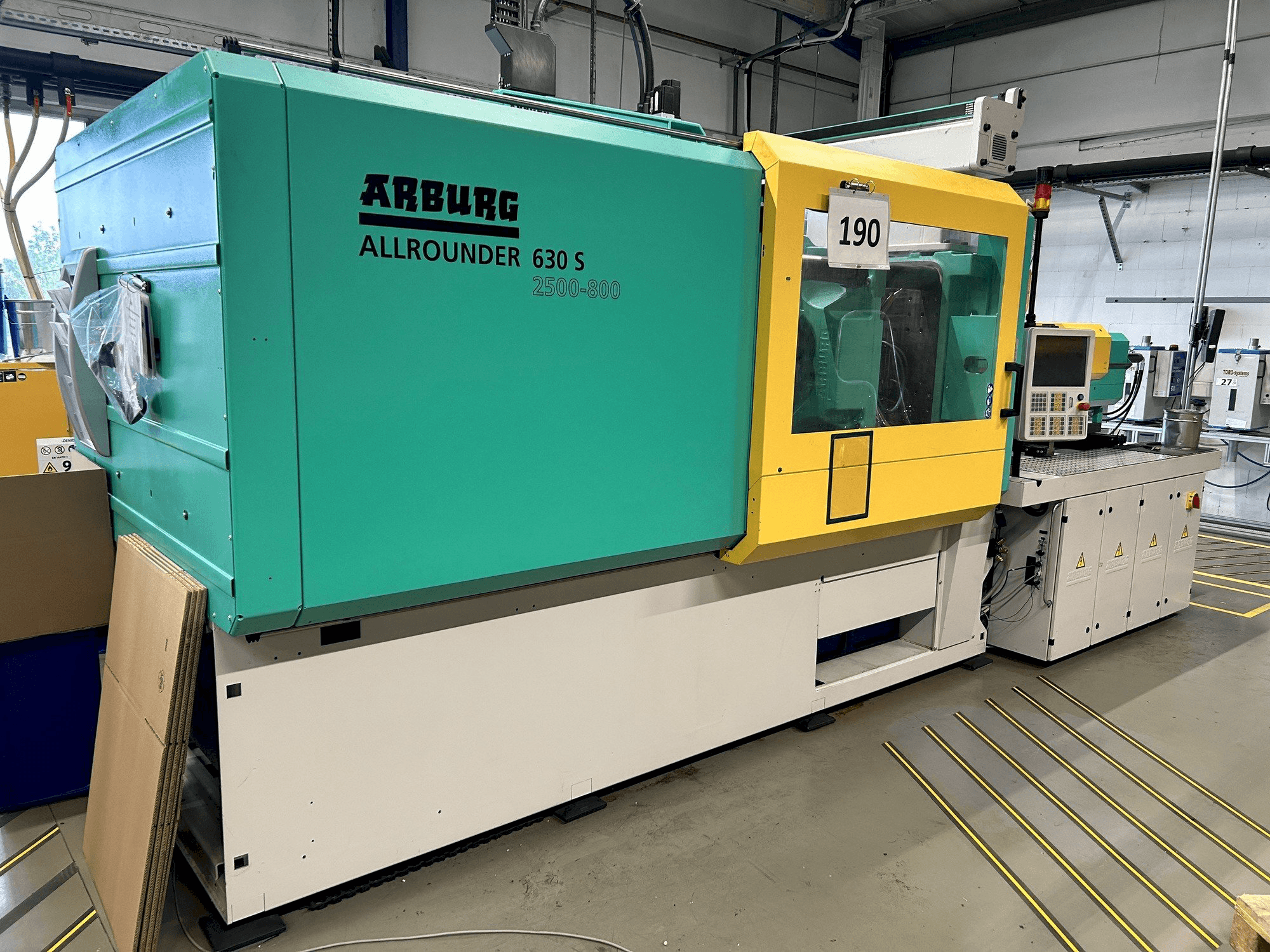 Frontansicht der Arburg Allrounder 630S 2500-800 (2016) Maschine