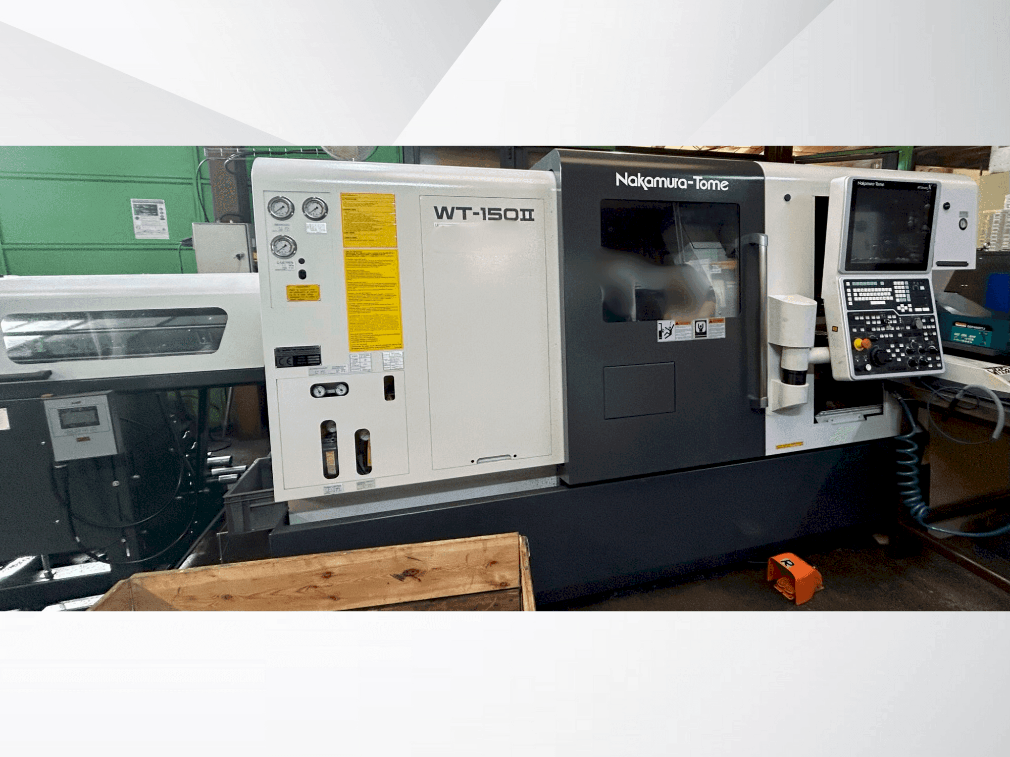 Frontansicht der NAKAMURA-TOME WT 150 Maschine